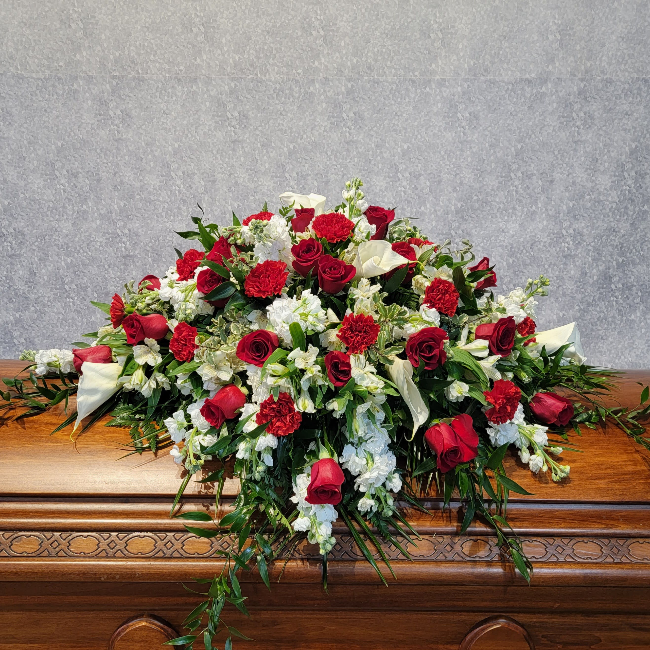 Marked by Love Casket Spray in Albuquerque, NM Flowers by ZachLow