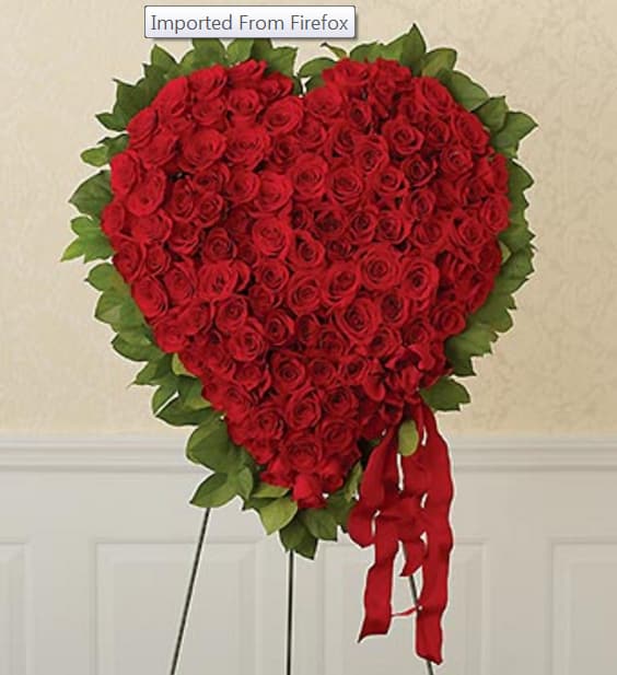 RED ROSE HEART RED ROSE HEART - THE HEART IS FULL OF RED ROSE LOVE