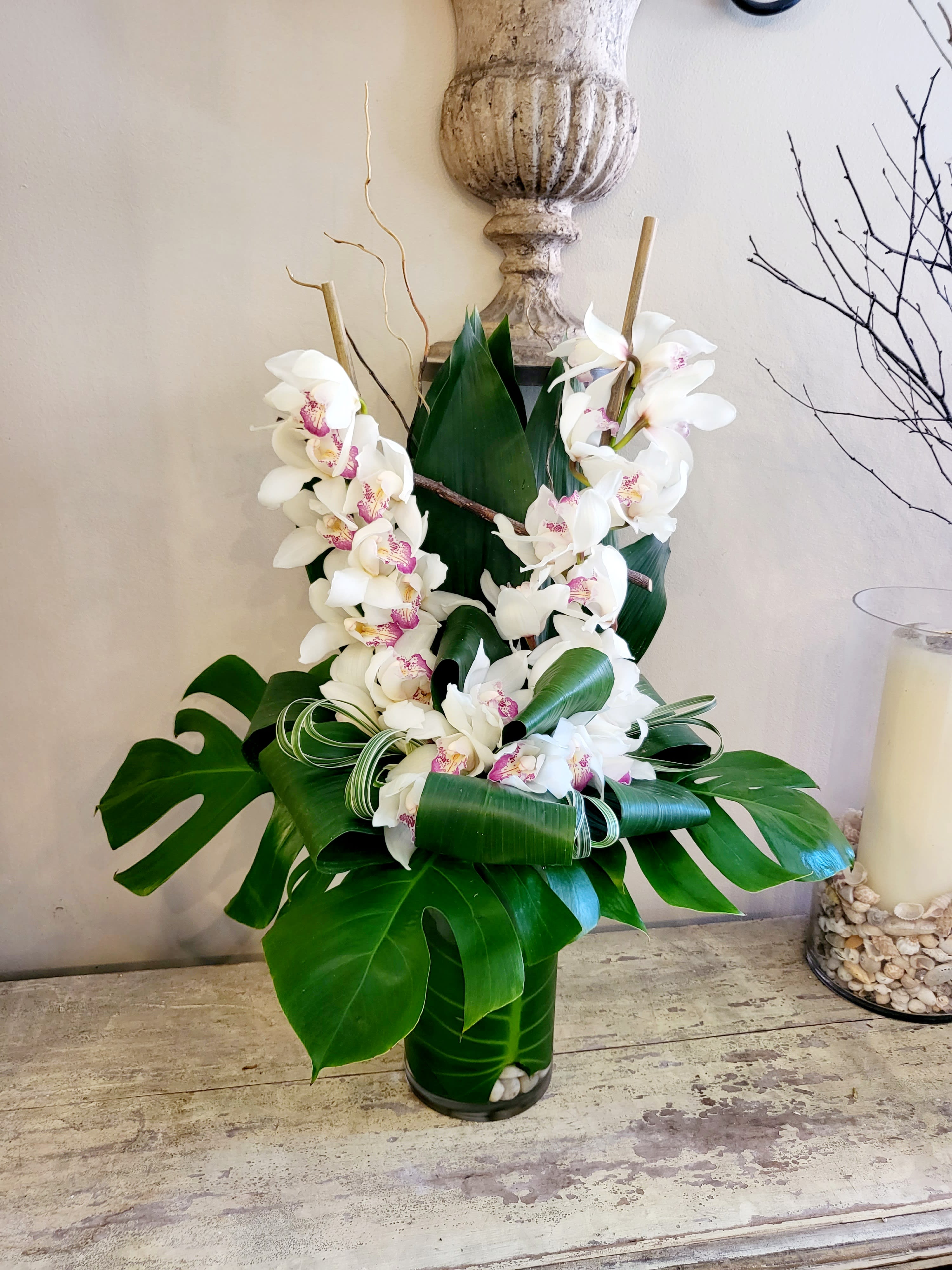 White hot tropics in New York, NY | Simpson & Company "the flower studio"