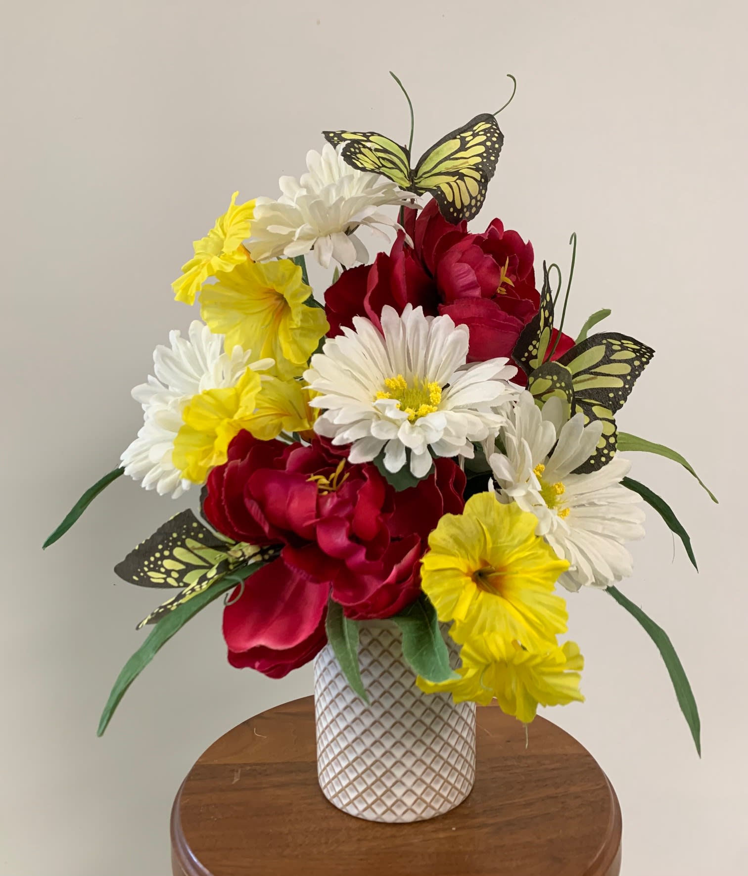 SILK 15 with Butterflies in Charleston, IL Noble Flower Shop