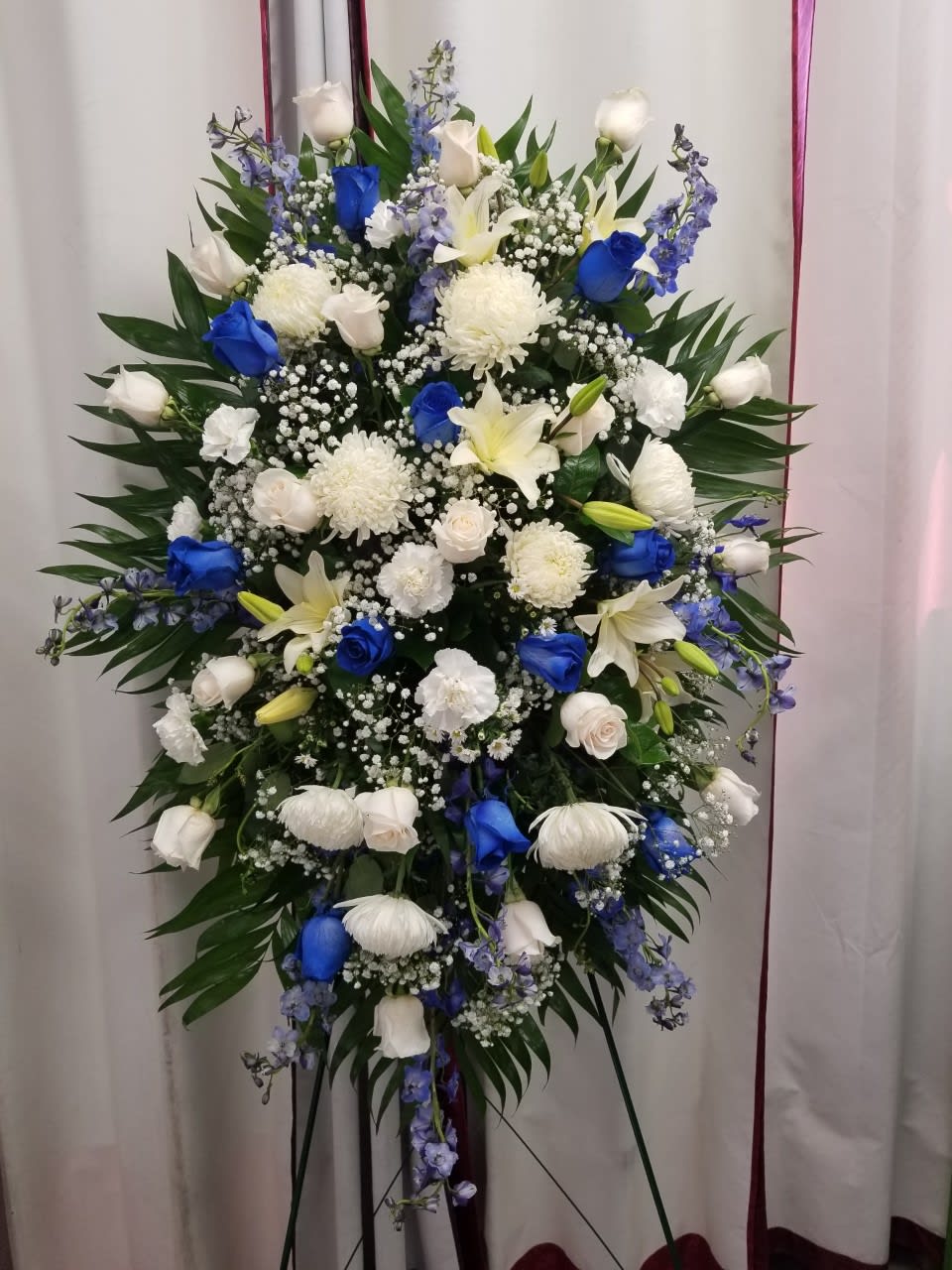 BLUE AND WHITE STAND BLUE AND WHITE STAND - .