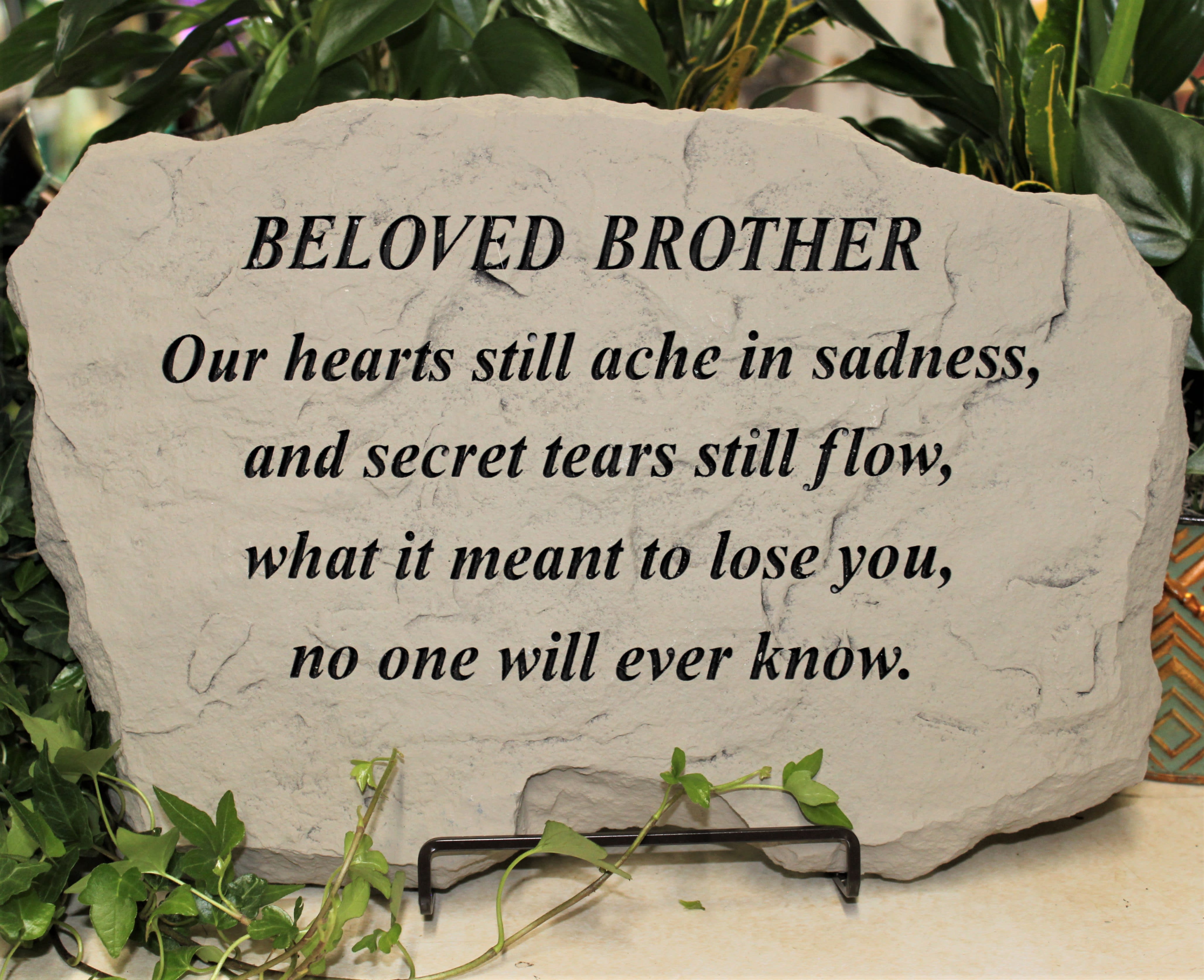 Beloved Brother - Stone and resin 10&quot; x 15&quot;