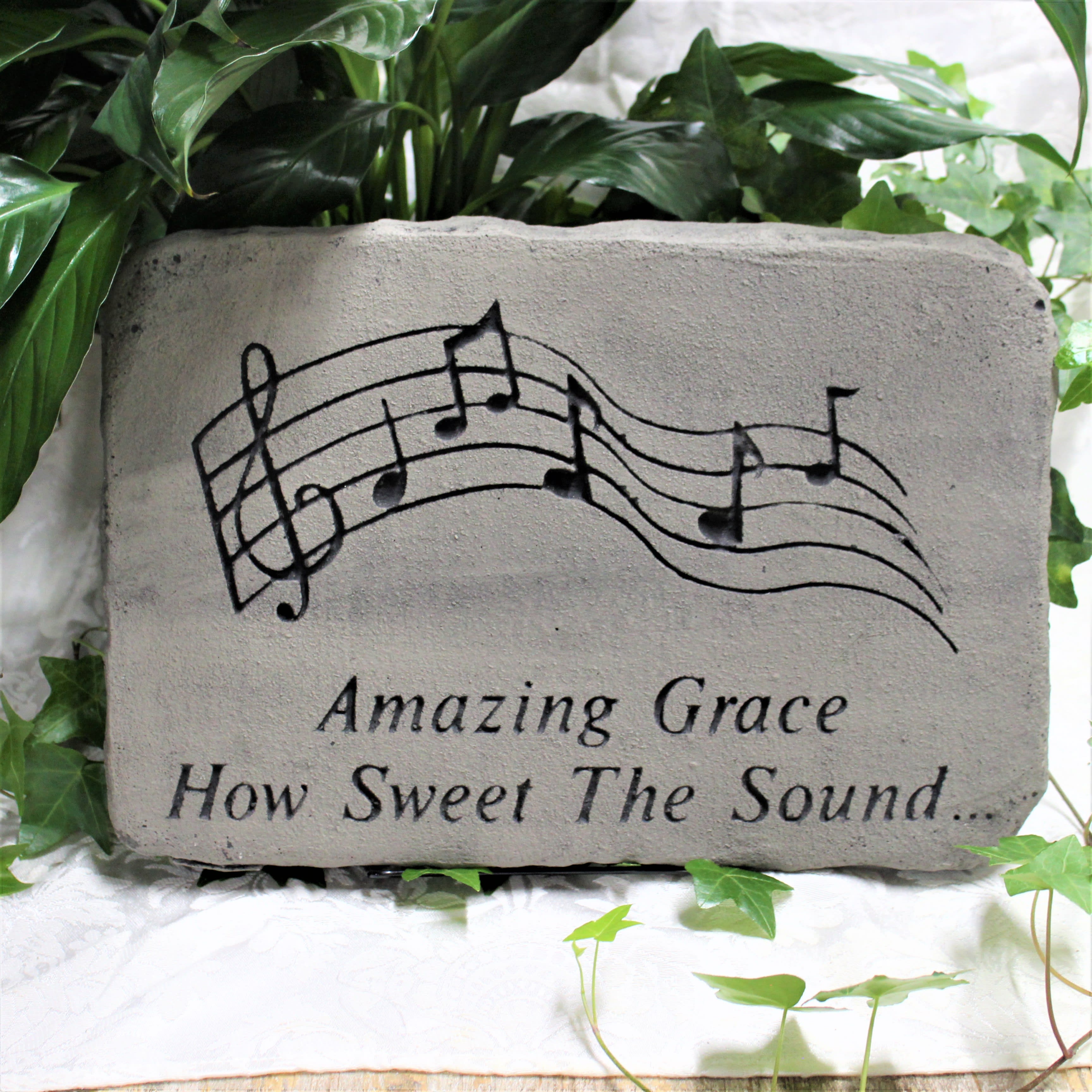 Amazing Grace stone - garden stone resin and concrete 10&quot; x 15&quot;