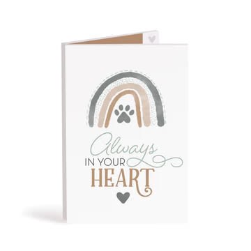 PGD - Keepsake Card / Pet Sympathy - This wooden keepsake card is more than just a greeting card! Give as a gift or display as a unique addition to any room. Features an inspirational sentiment paired with striking artwork. Weight:  0.34 lbs Depth:  0.25&quot; Width:  8&quot; Height:  6&quot; Includes a custom envelope