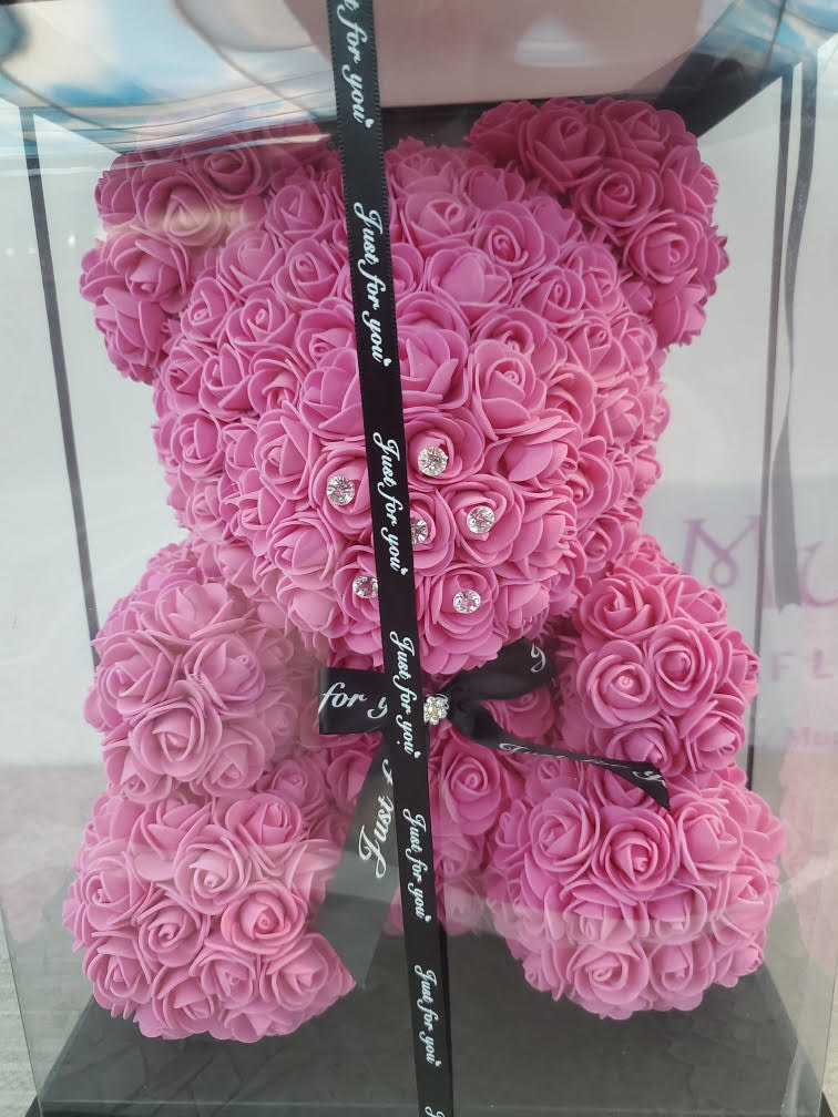 pink teddy bear rose