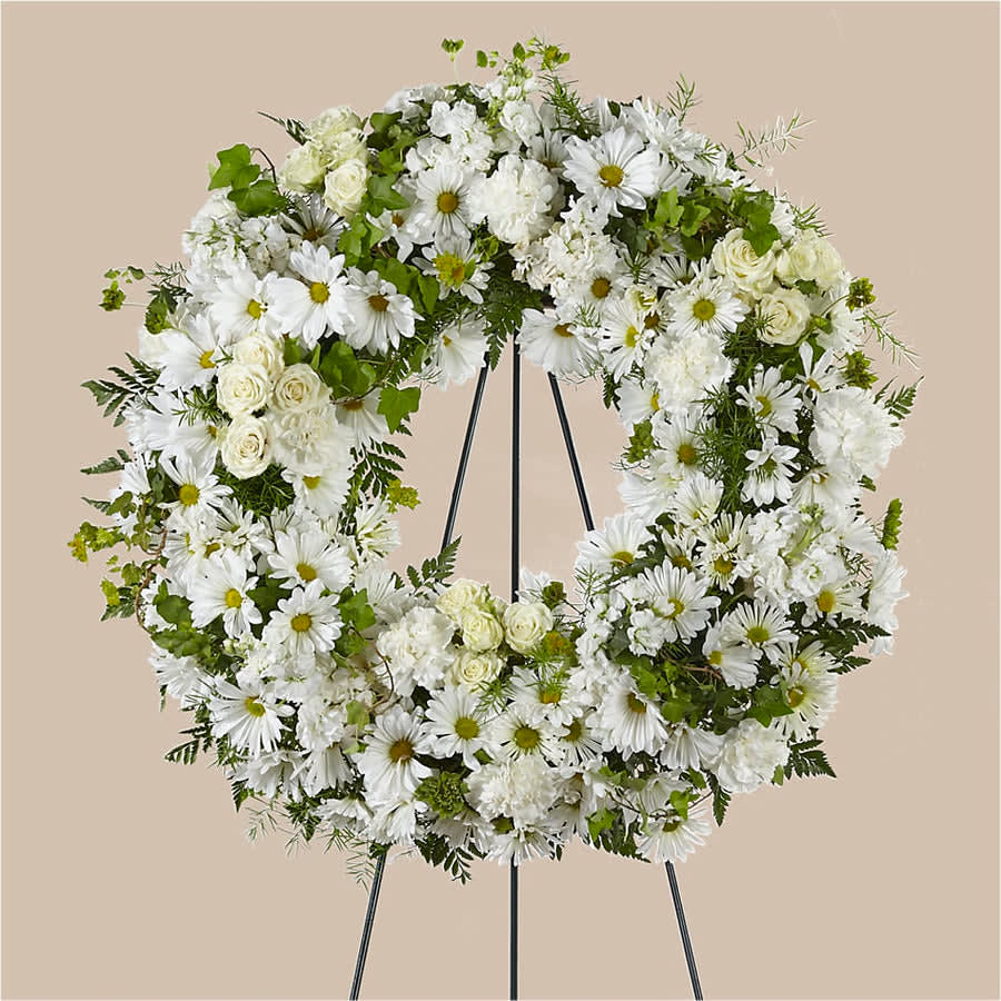 Wishes wreash Wishes wreash - White flowers