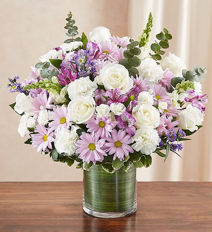 Sympathy flowers Sympathy flowers - Lavender and white flowers