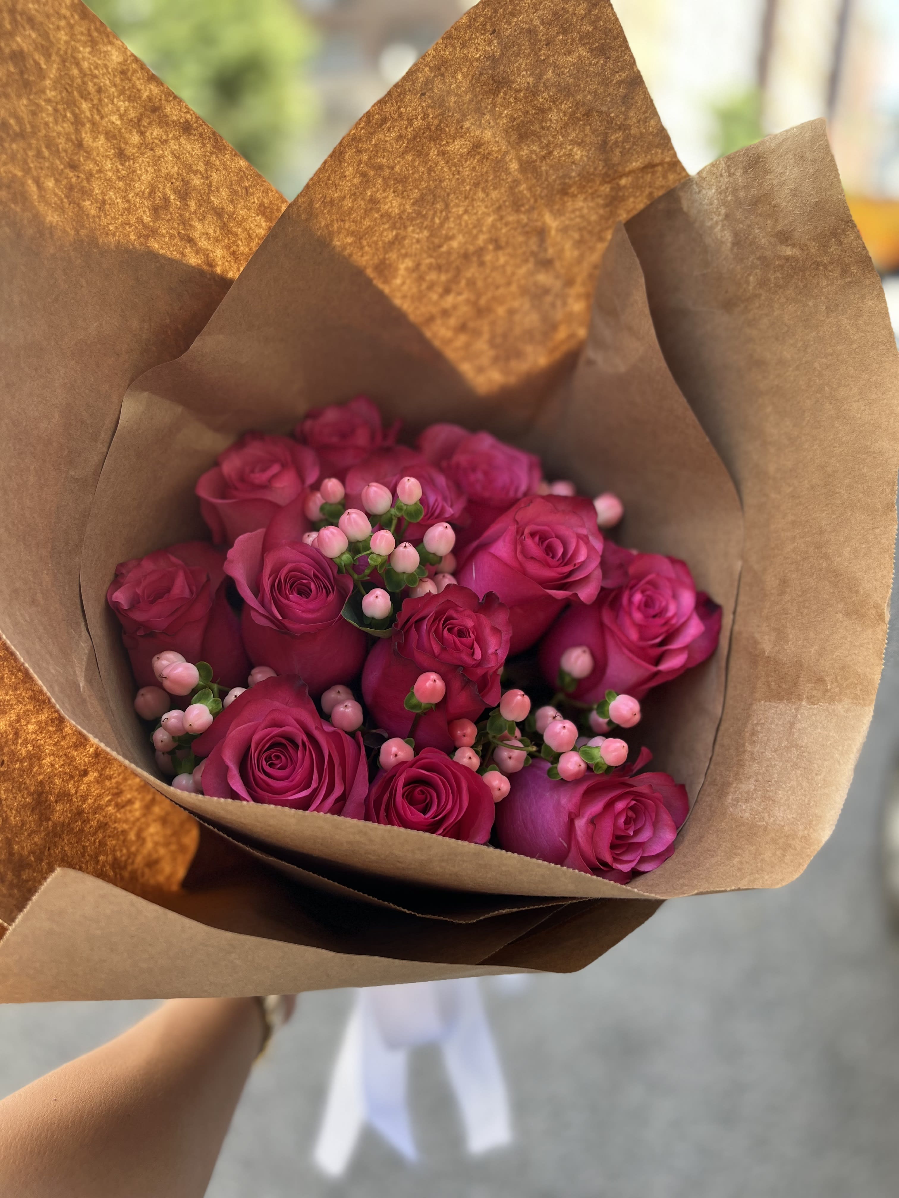 Bouquet with pictures of loved ones hot sale