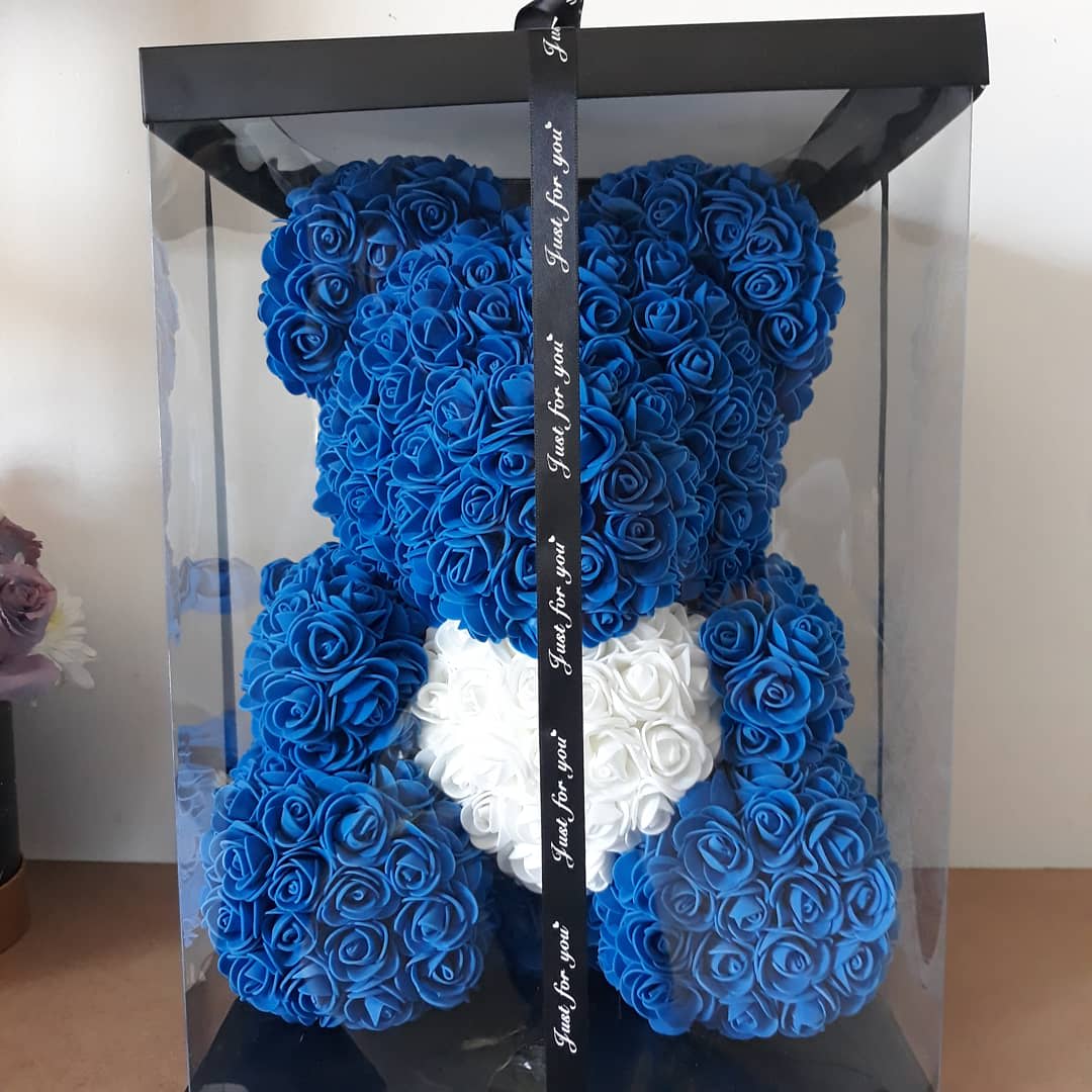 Blue Foam Bear  - Adorable Foam Bear The Perfect Gift For Her