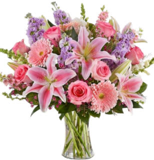 Bright Morning by BloomNation™ Bright Morning by BloomNation™ - Pink, yellow and orange roses come together with green hydrangea for a bright cube of sunshine. This arrangement lights up any space and will improve anybody's day. A perfect gift for all occasions. APPROXIMATE DIMENSIONS 10" W X 11" H