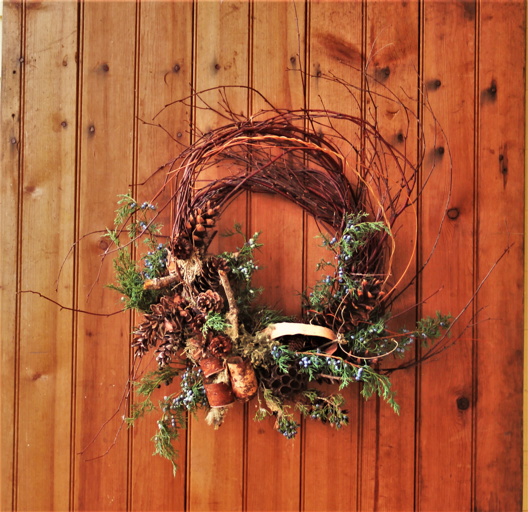 Twig wreath in Wakefield, RI