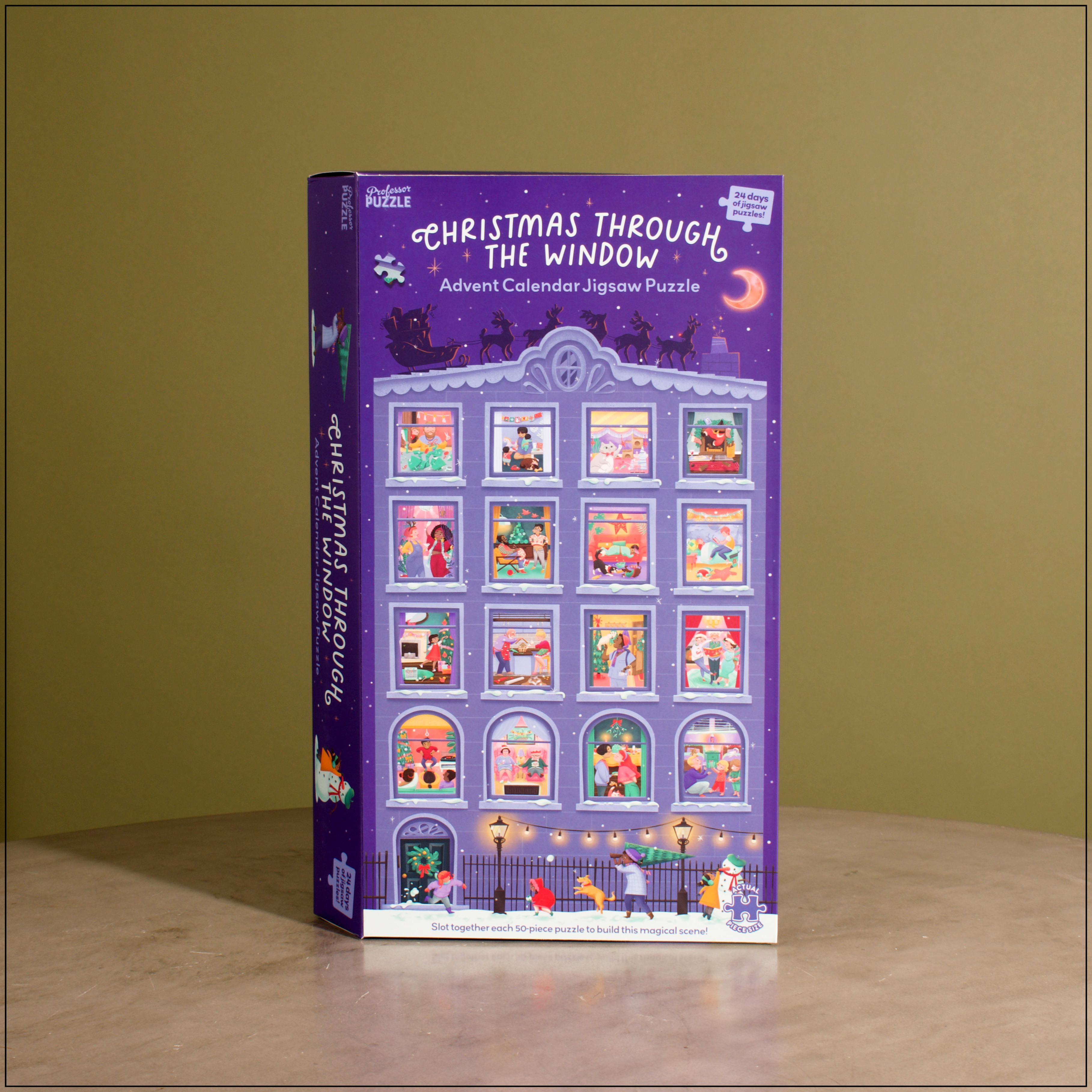 Christmas Through The Window Jigsaw Advent Calendar Lesli Noellyn