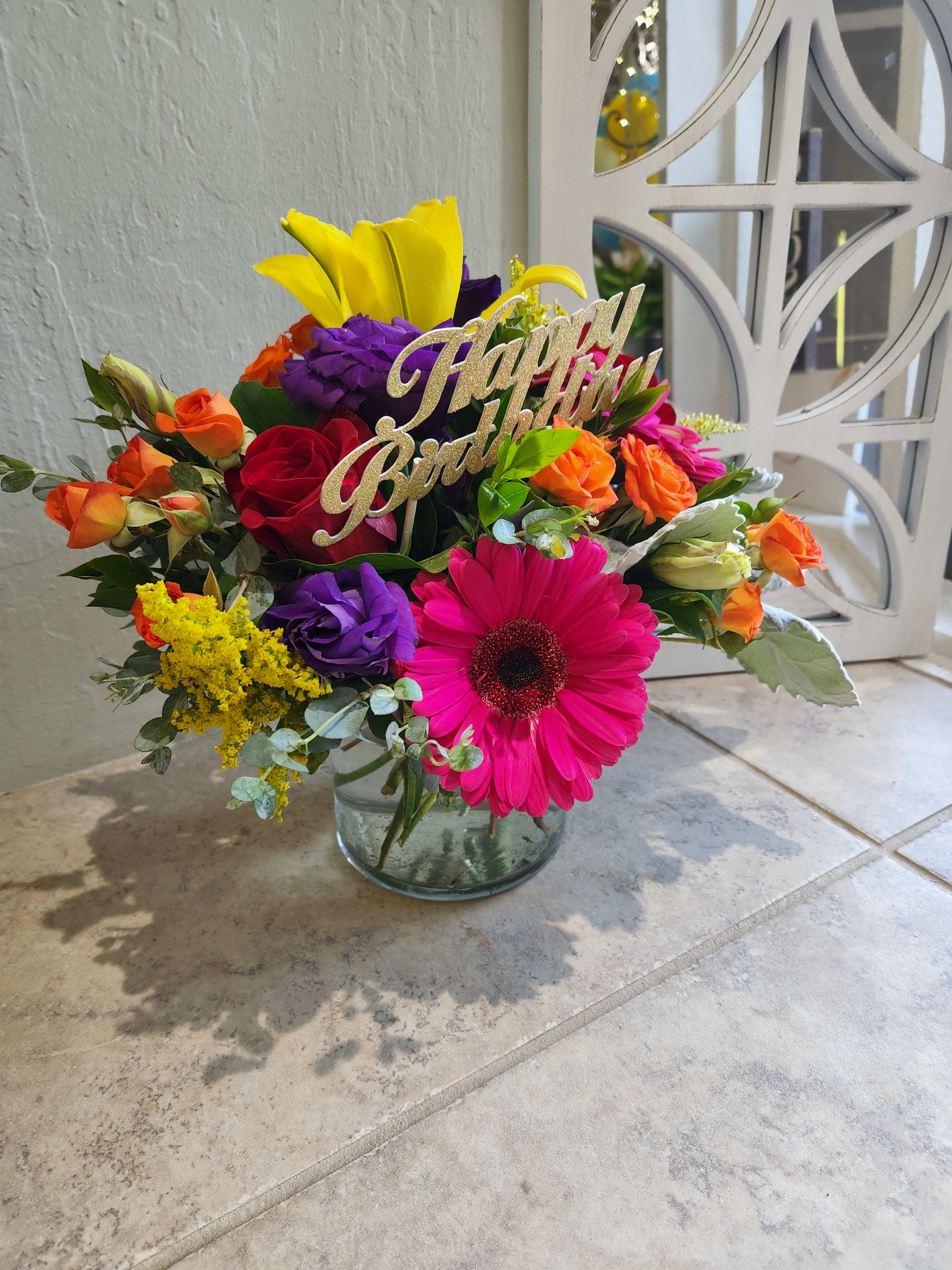 beautiful happy birthday flowers