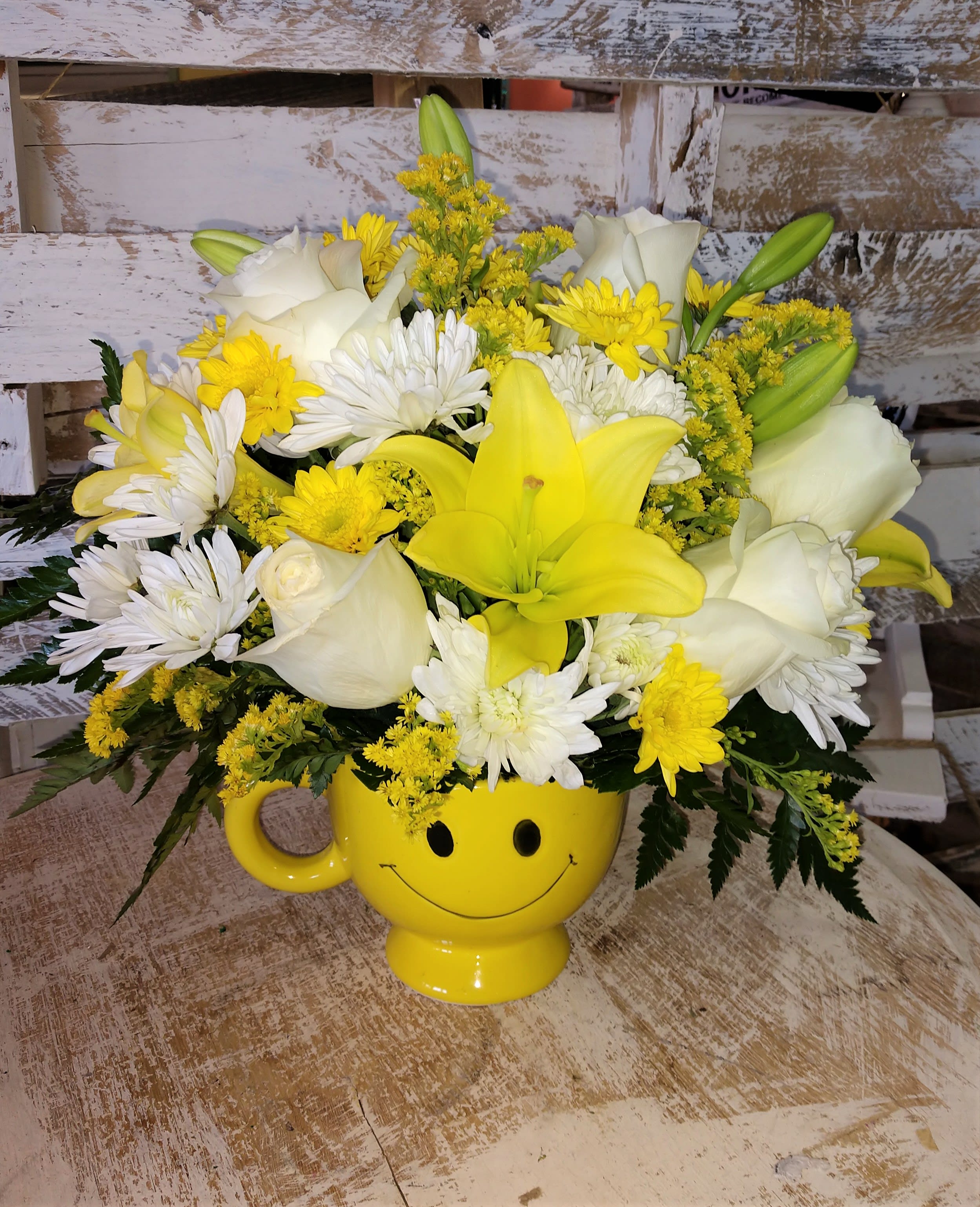 Be Happy (pictured in Premium) by Cotton Blossom Flower Shop