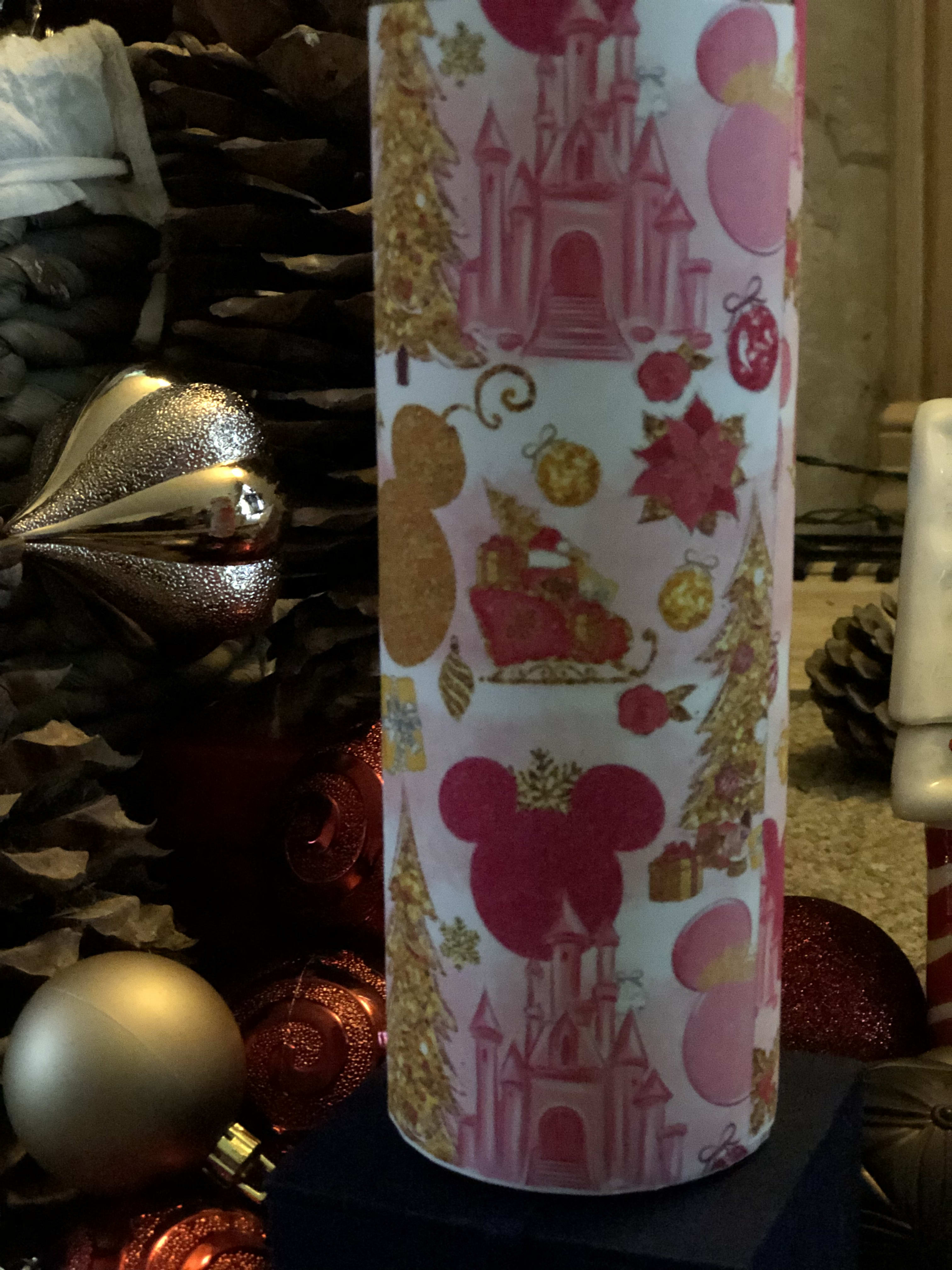 20oz PinkMickeyTumbler 20oz PinkMickeyTumbler - 20 Oz Pink Disney Mickey Mouse Christmas Tumbler