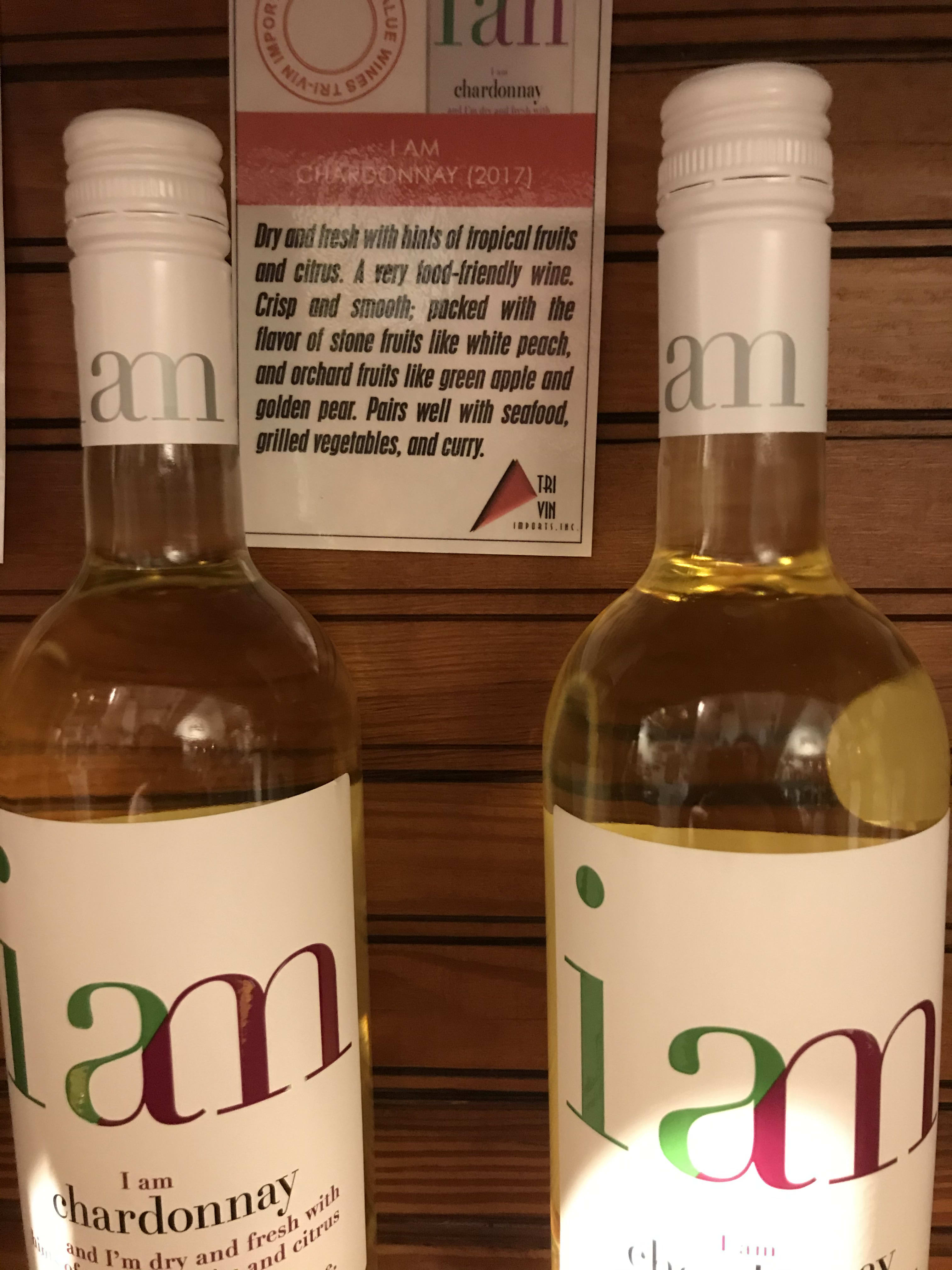 Chardonnay - I Am  Chardonnay and I'm dry and fresh with hints of tropical fruits and citrus.  I am a very food-friendly wine,  from Romania (surprise!)