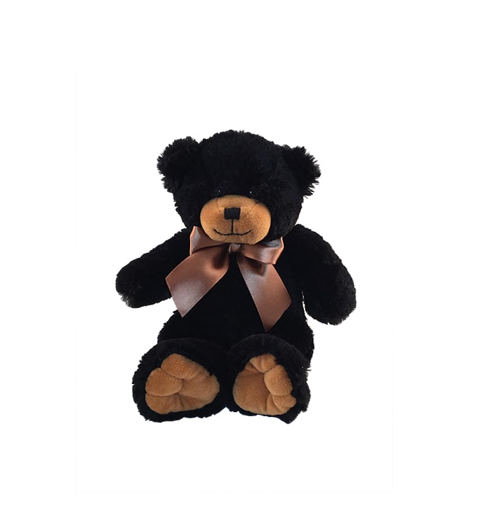 Small stuffed black bear hot sale