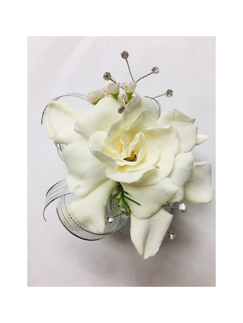 Gardenia Corsage Wristlet in Yorba Linda, CA Everblooming Floral & Gift