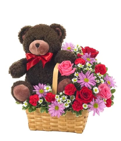 Florist of Omaha Teddy Bear and Heart in Omaha NE Florist of Omaha