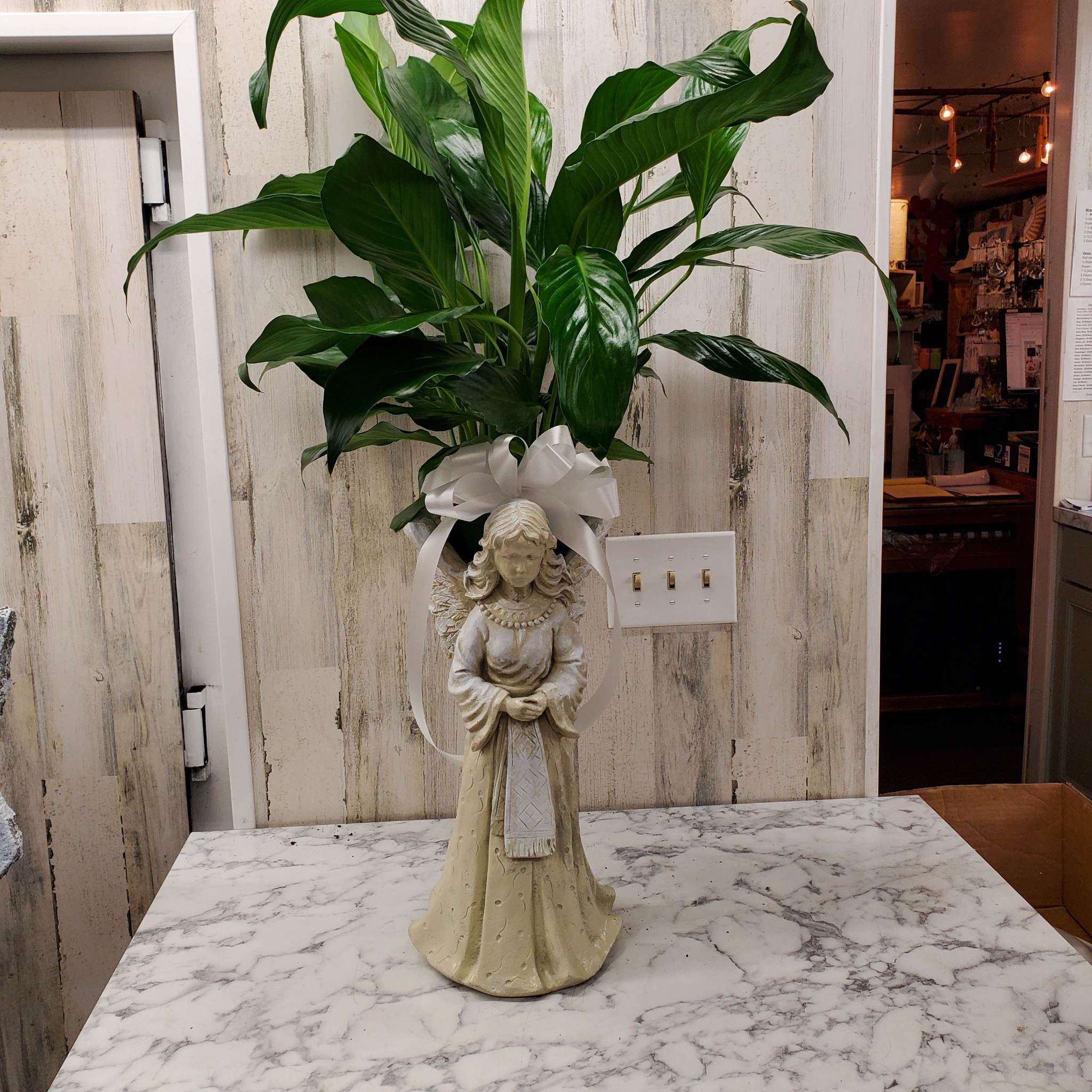Nevaeh - This Beautiful concrete angel is a lovely keepsake to remember the passing of someone dearly loved. 