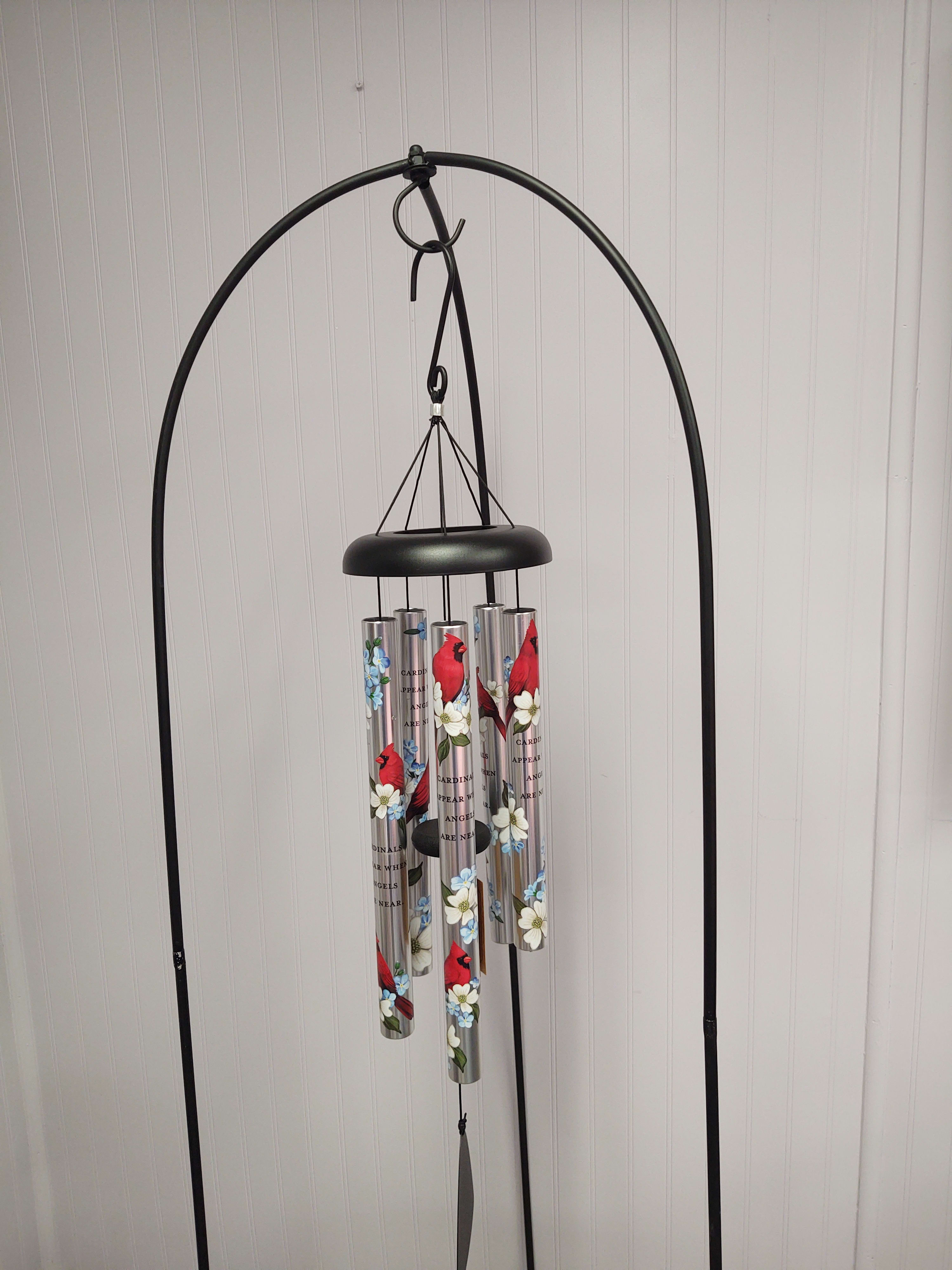 Wind chime by Carson, mostly cardinals in Midland, MI