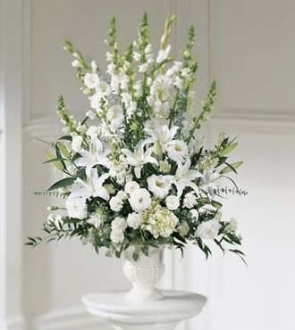 Gracious Thoughts Basket - White, Green