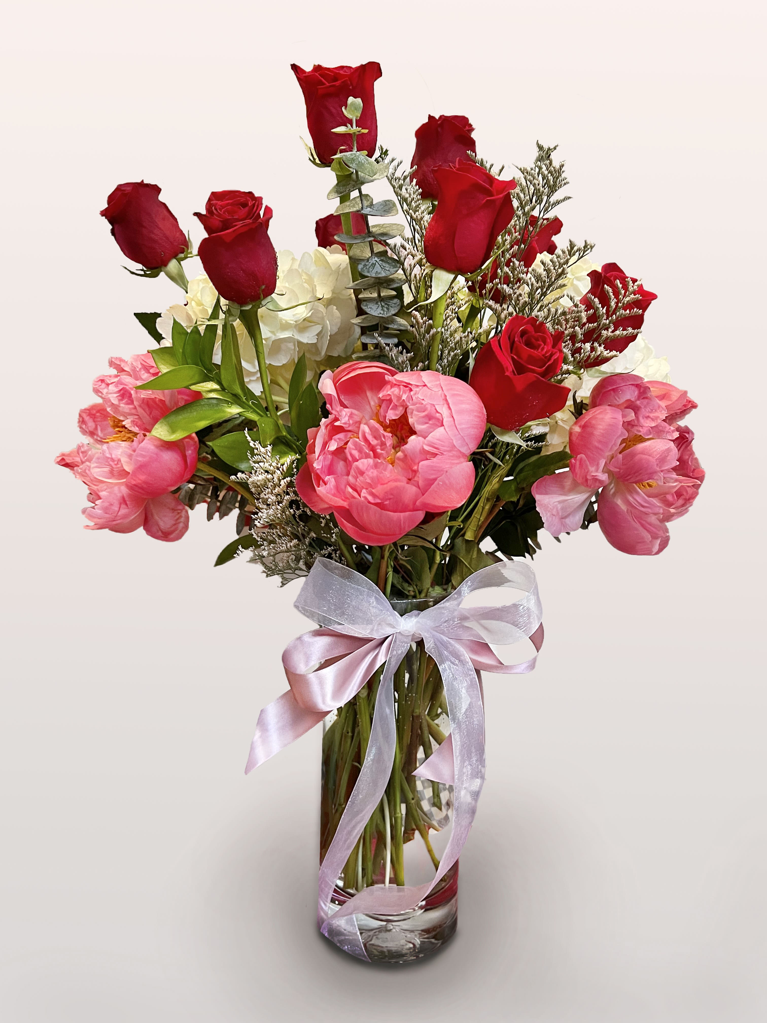Peony and Rose Romance in Agoura Hills CA The Oakbrook Florist