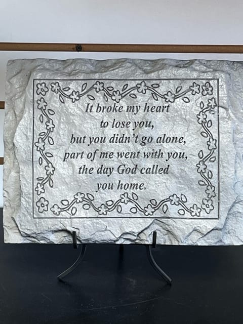 Broke My Heart - Small - Plaque and Stand