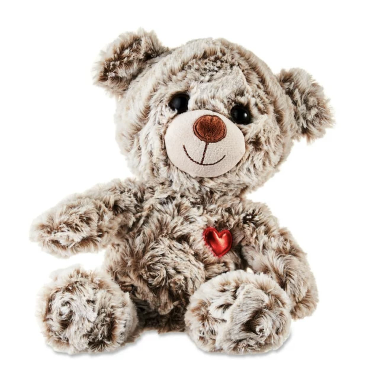 Brown Heart Bear - Surprise a loved one with this 9&quot; Plush Bear. This festive plush is the perfect way to let someone know you are thinking of them. Made with soft-to-the-touch plush material, you’ll want to cuddle this plush bear for hours. The heart sewn on to the plush adds an extra special touch to this adorable stuffed animal. Great for kids and adults alike, pair this with chocolates, flowers, and more for a memorable celebration. Will be packaged in a deluxe gift bag with tissue paper &amp; bow.
