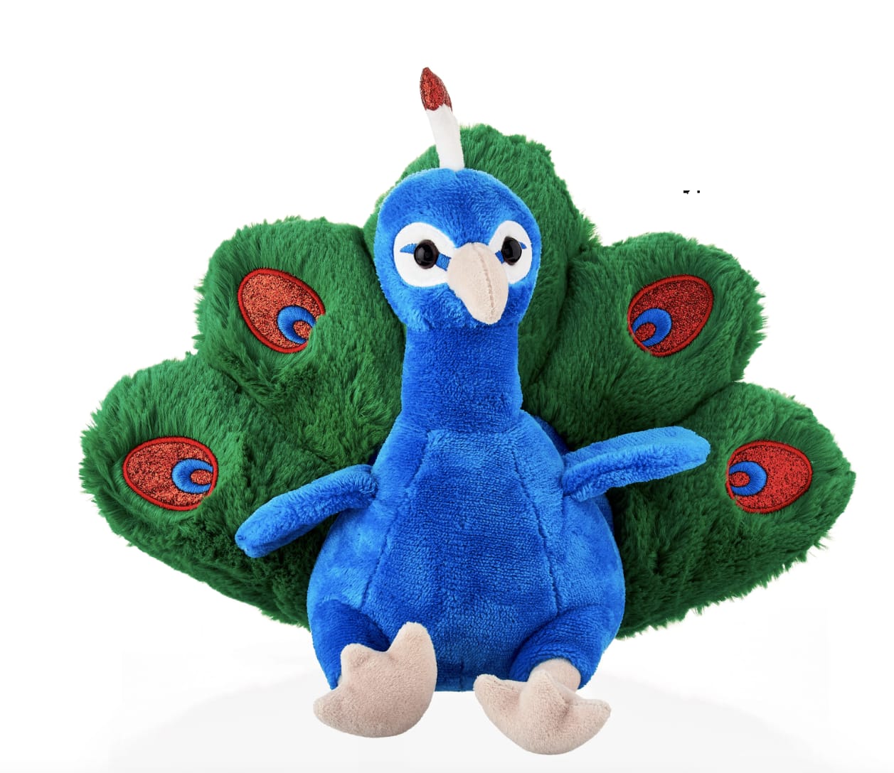 Fancy Peacock - Surprise a loved one this with this 9.5-Inch Plush Peacock in a deluxe gift bag. This festive plush is the perfect way to let someone know you are thinking of them. Made with soft-to-the-touch plush material, you’ll want to cuddle this plush bird for hours. Great for kids and adults alike, pair this with chocolates, flowers, and more for a memorable celebration. Will be packaged in a deluxe gift bag with tissue paper &amp; bow.