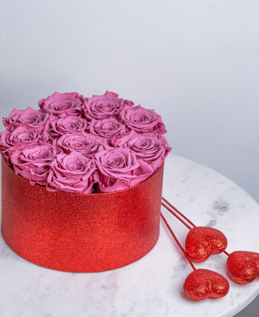 Everlasting Romance  - Everlasting pink roses are a symbol of tenderness, elegance and sophistication. A bouquet of these beautiful flowers expresses gratitude, sympathy and tender emotions. This arrangement will be a great decoration for the interior of your home.