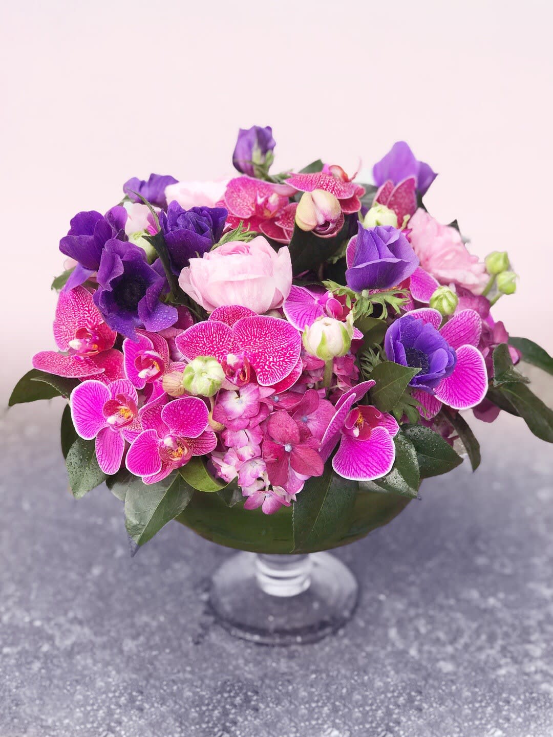 ️ Purple Perfaction at LeFleur Vase99.00 - This beautiful flower arrangement is good for any occasions and can be done in different colors 