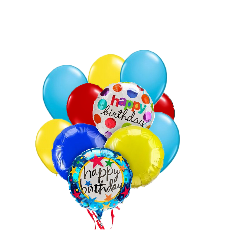Happy Birthday Mylar Balloon Bouquet