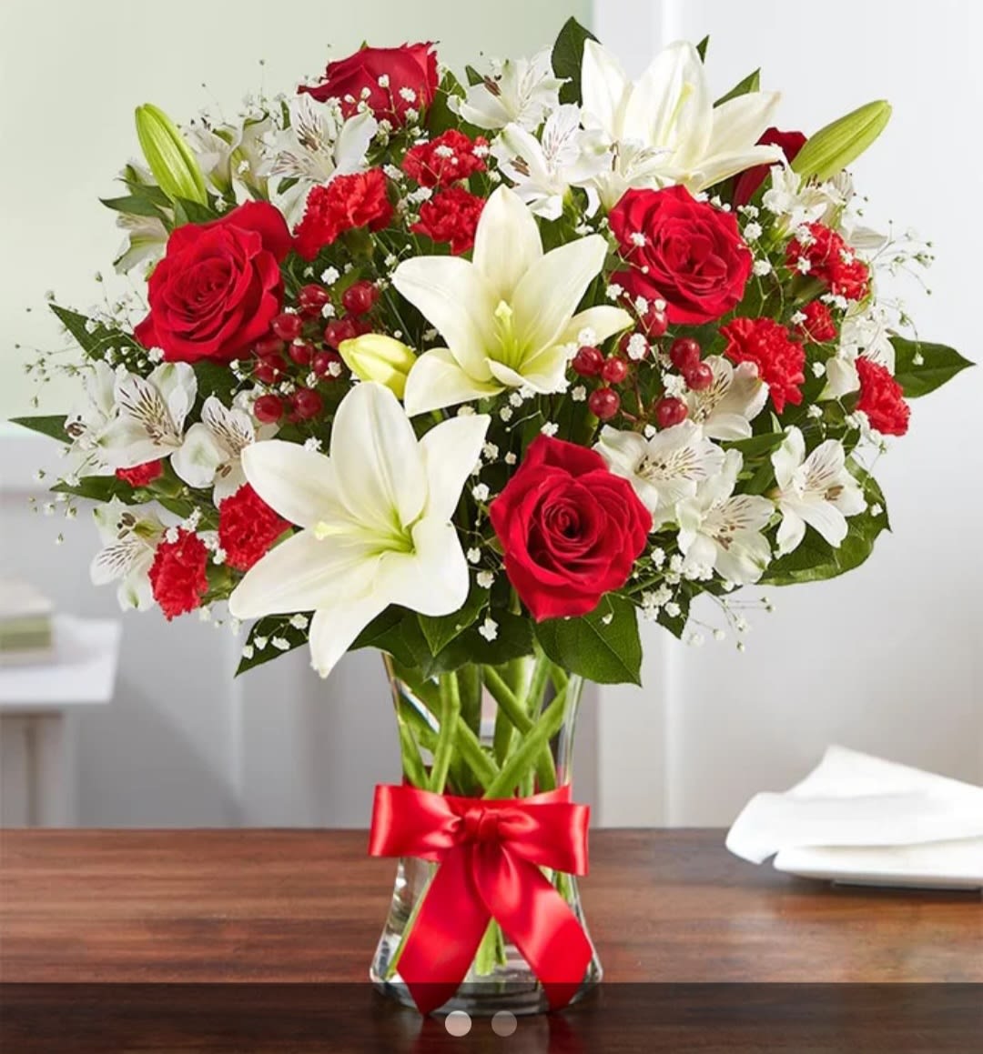Field of Europe bliss  - Roses,lily,mini carnations, alstroemeria, 