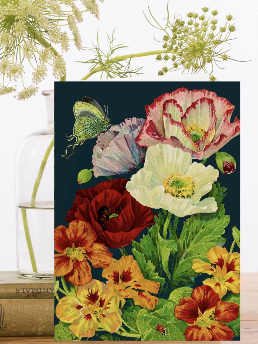 Floral Greeting Card Floral Greeting Card - Floral Greeting Card