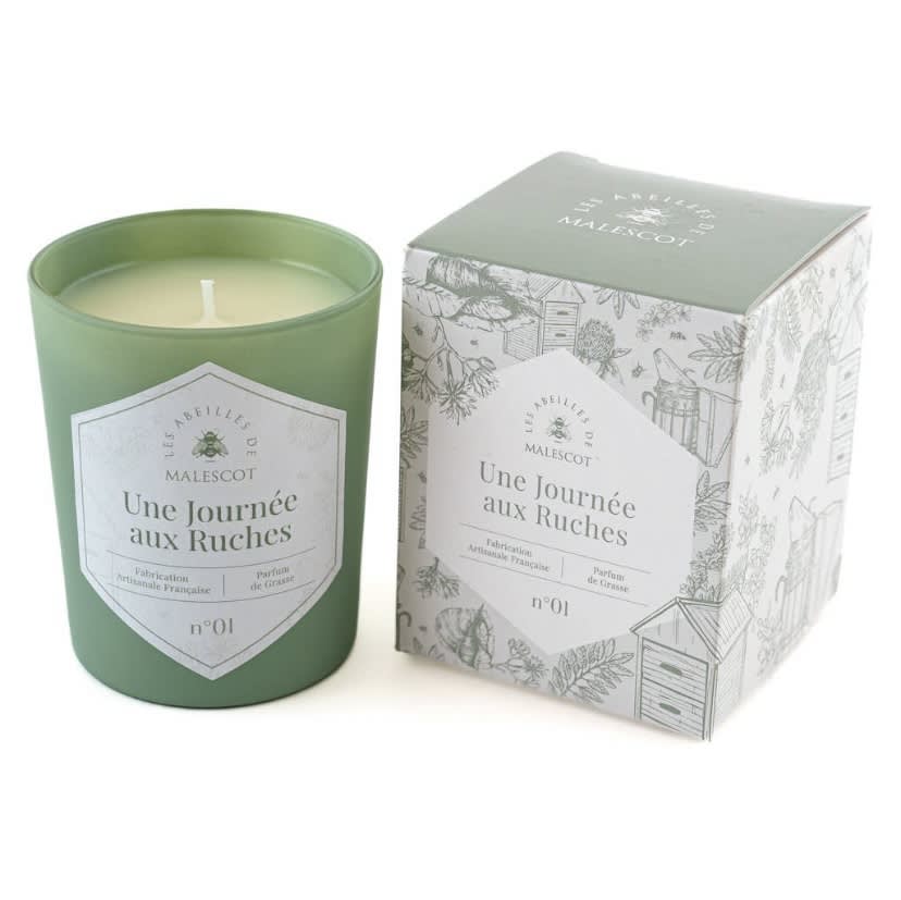 A Day By The Hives French Candles A Day By The Hives French Candles - Take a journey through this organic apiary’s hives in the South West of France. A soothing scent formulated by master perfumers in Grasse, France. Hand crafted. In glass.