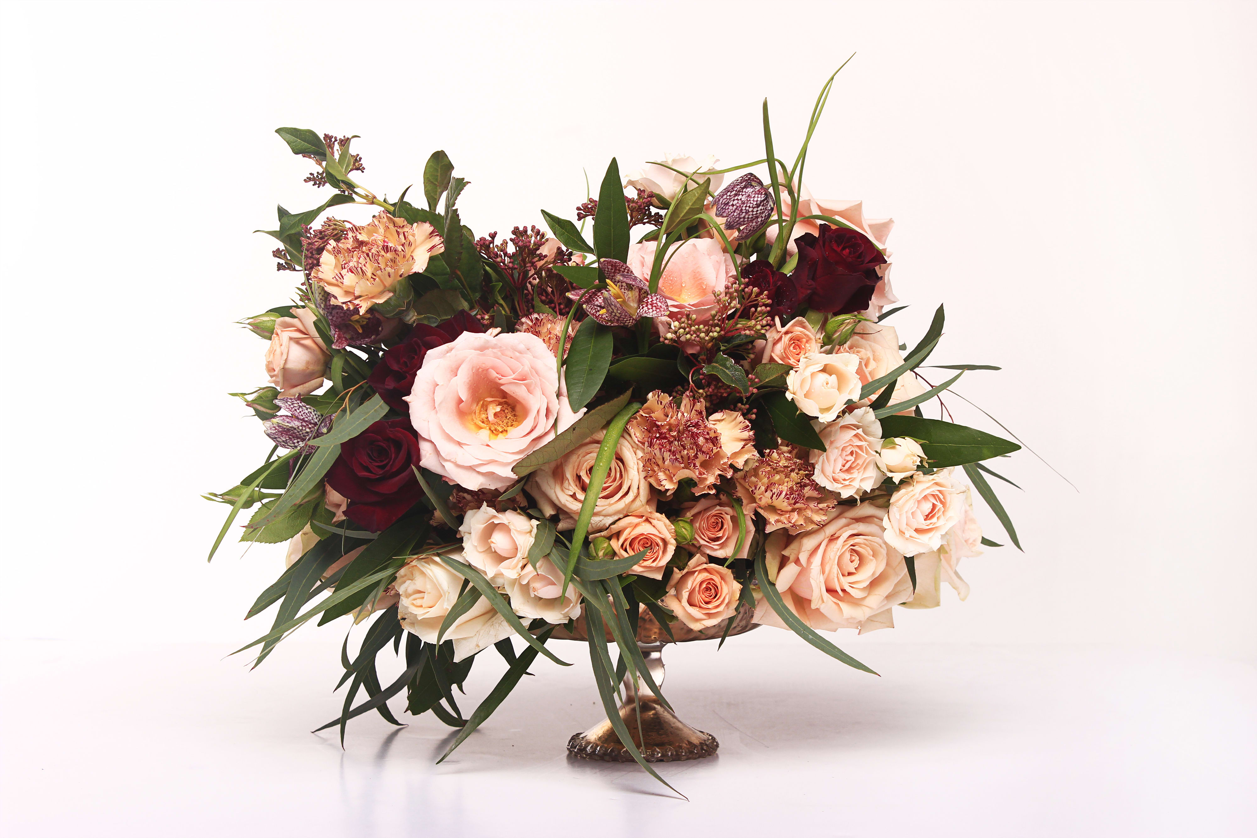 Pink Passion Profusion! - A collection of bountiful pink blooms, set in a monochromatic vessel, arranged ever so delicately, to delight the heart of your loved one! 