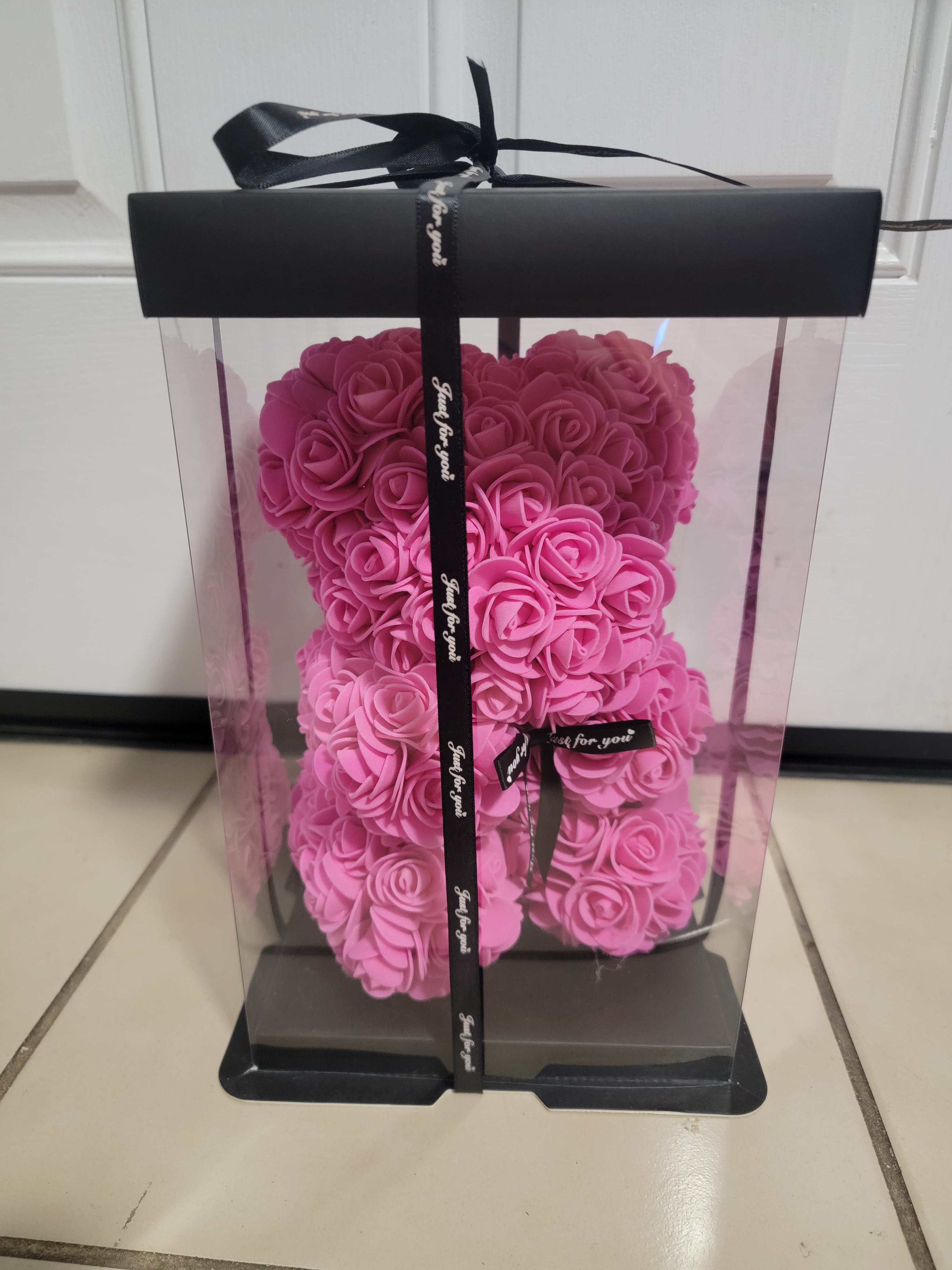 Roses bear 25sm - Soft foam flowers bear