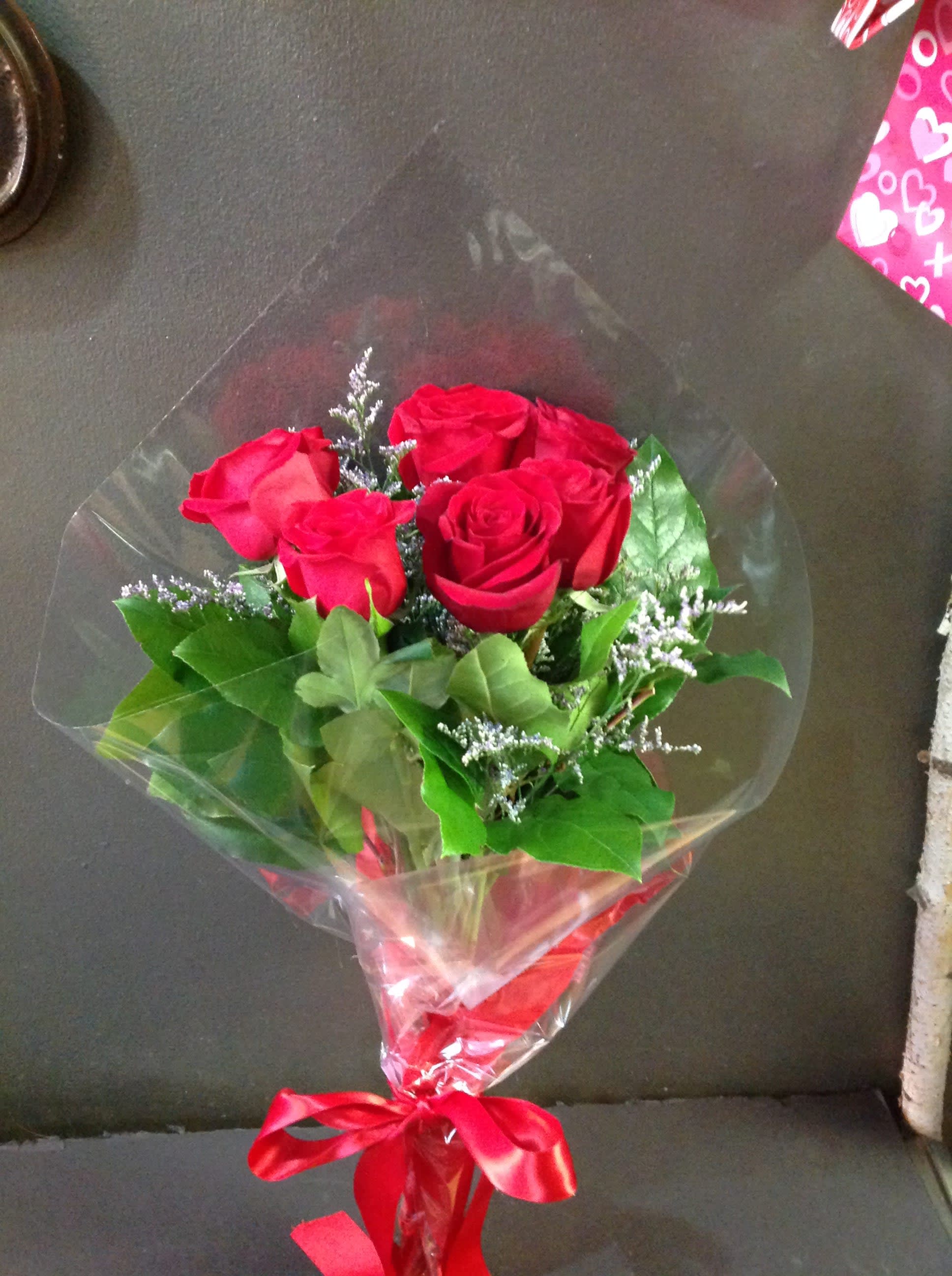 Half Dozen Red Roses PICKUP ONLY in Somerville, MA Nellie's Wildflowers