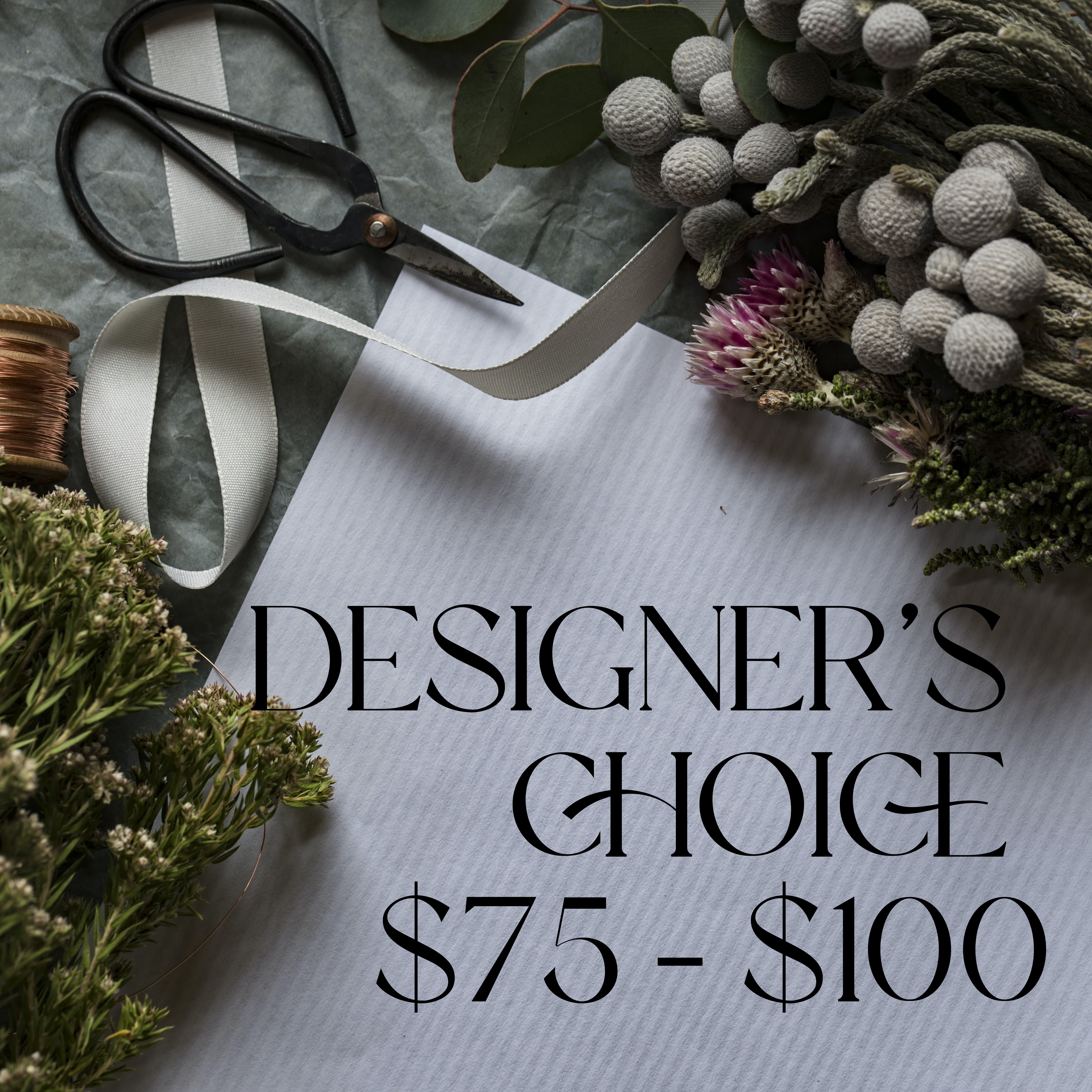 Designer Choice Premium - Leave it to our talented team to design something beautiful with our best seasonal flowers!  Please let us know of any special requests.