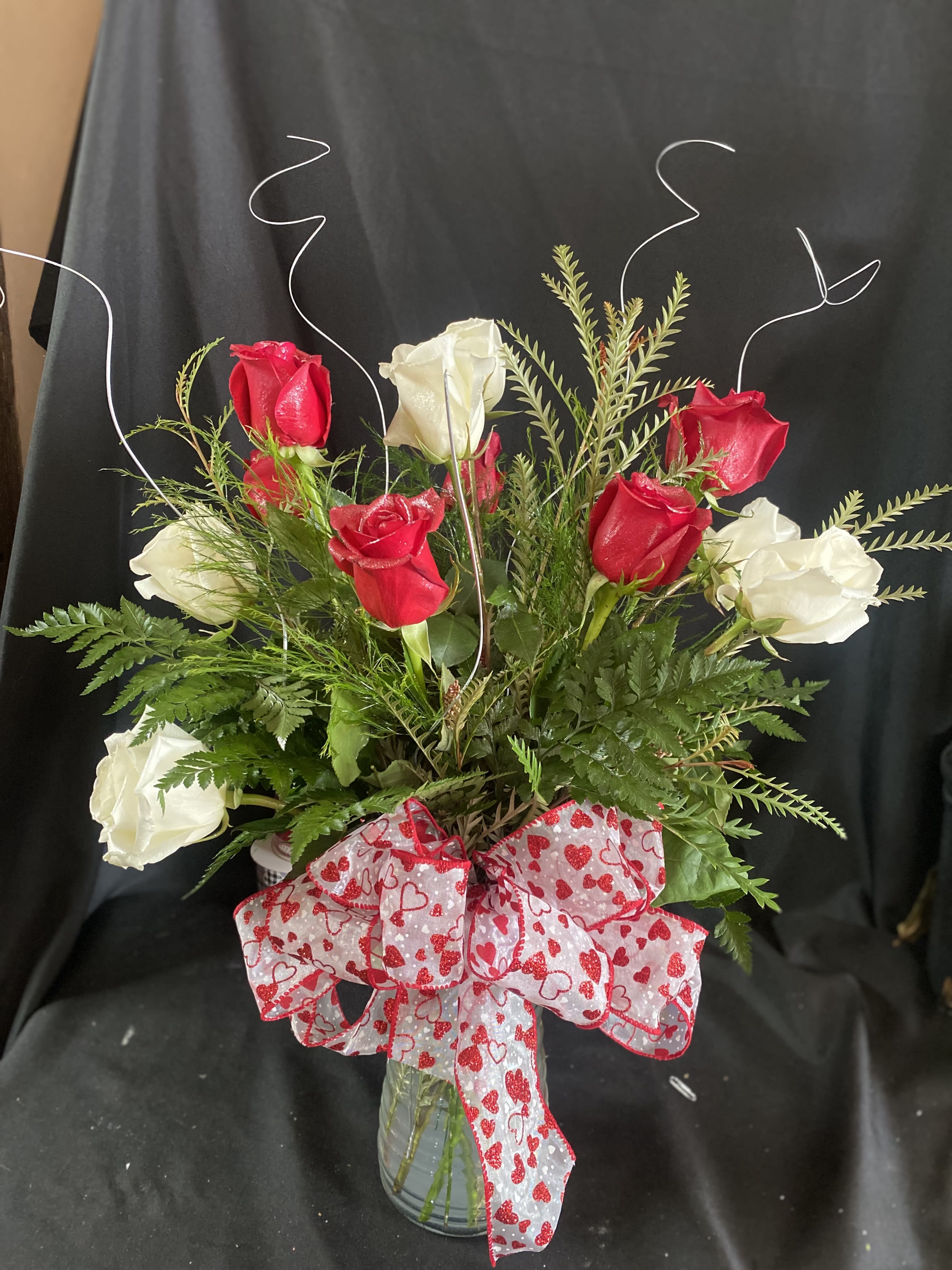 All about Love All about Love - Red and white roses