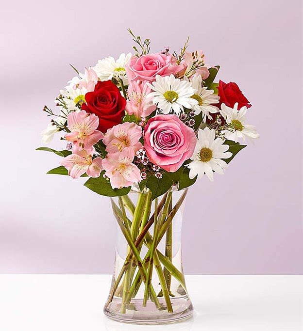 Sentimental Valentine - Our Valentine’s bouquet is filled with a sweet-meets-romantic mix to show them just how sentimental you can be