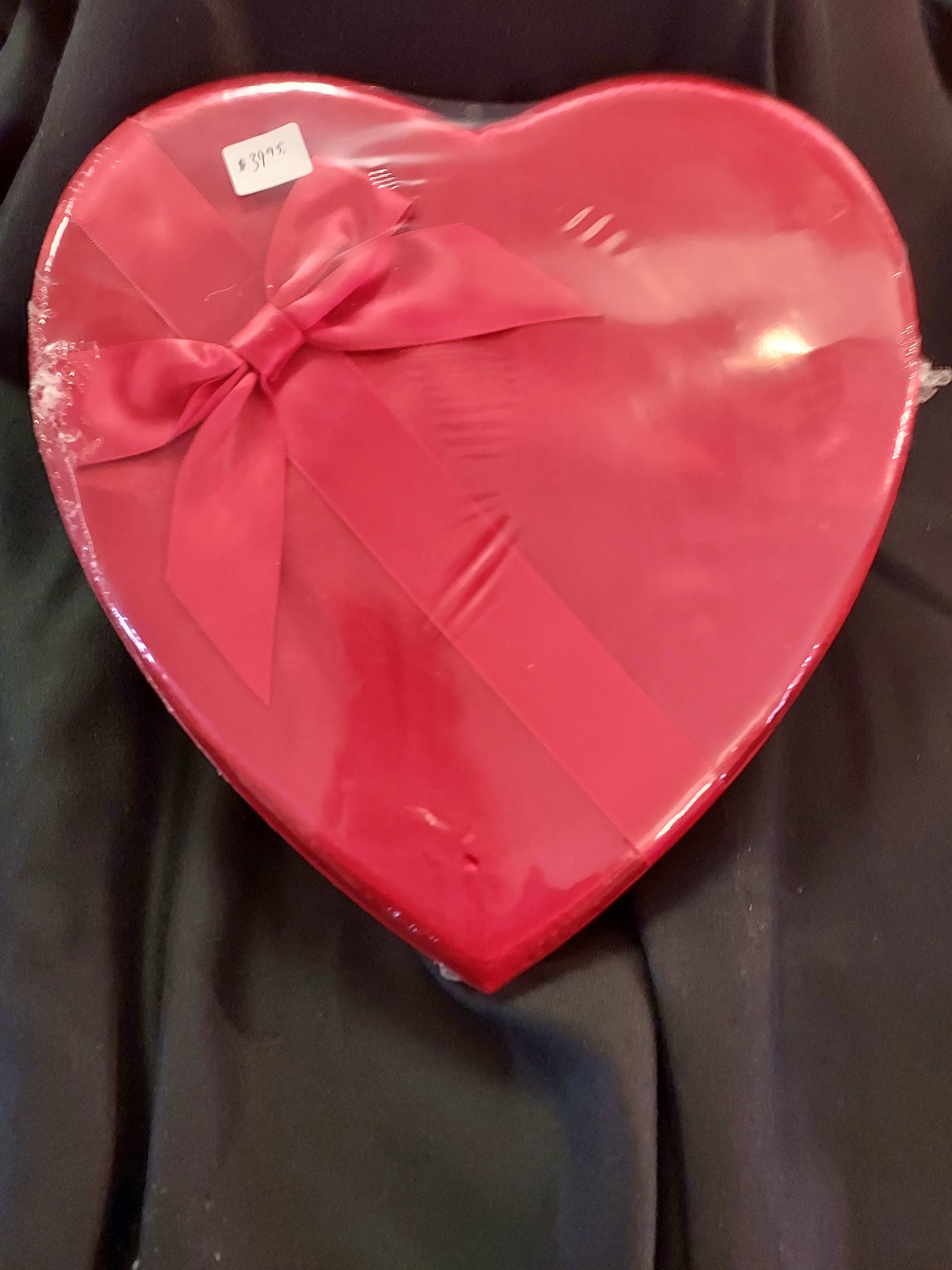 SIMPLY CHOCOLATE CANDY - HEART BOX WITH 4.47 OZ CANDY OR  LARGE 12.3 OZ