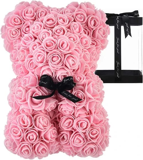 Valentine s Day Pink Teddy Bear in box 10 inches