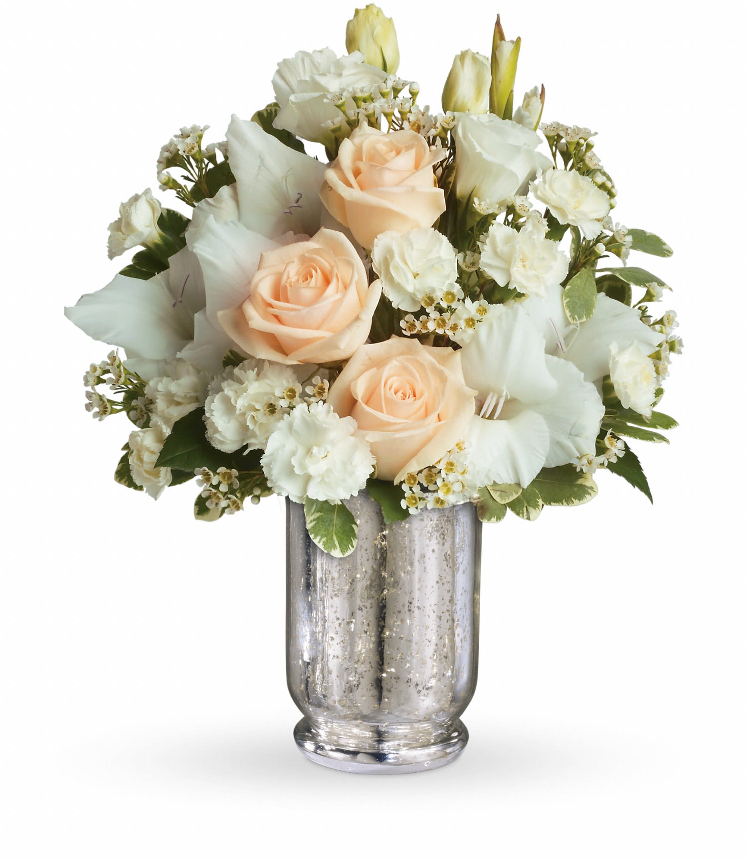 Teleflora's Recipe for Romance - You'd better be ready for romance when you send this stunning bouquet to someone special. Every detail including its extraordinarily beautiful vase is handled with care. 