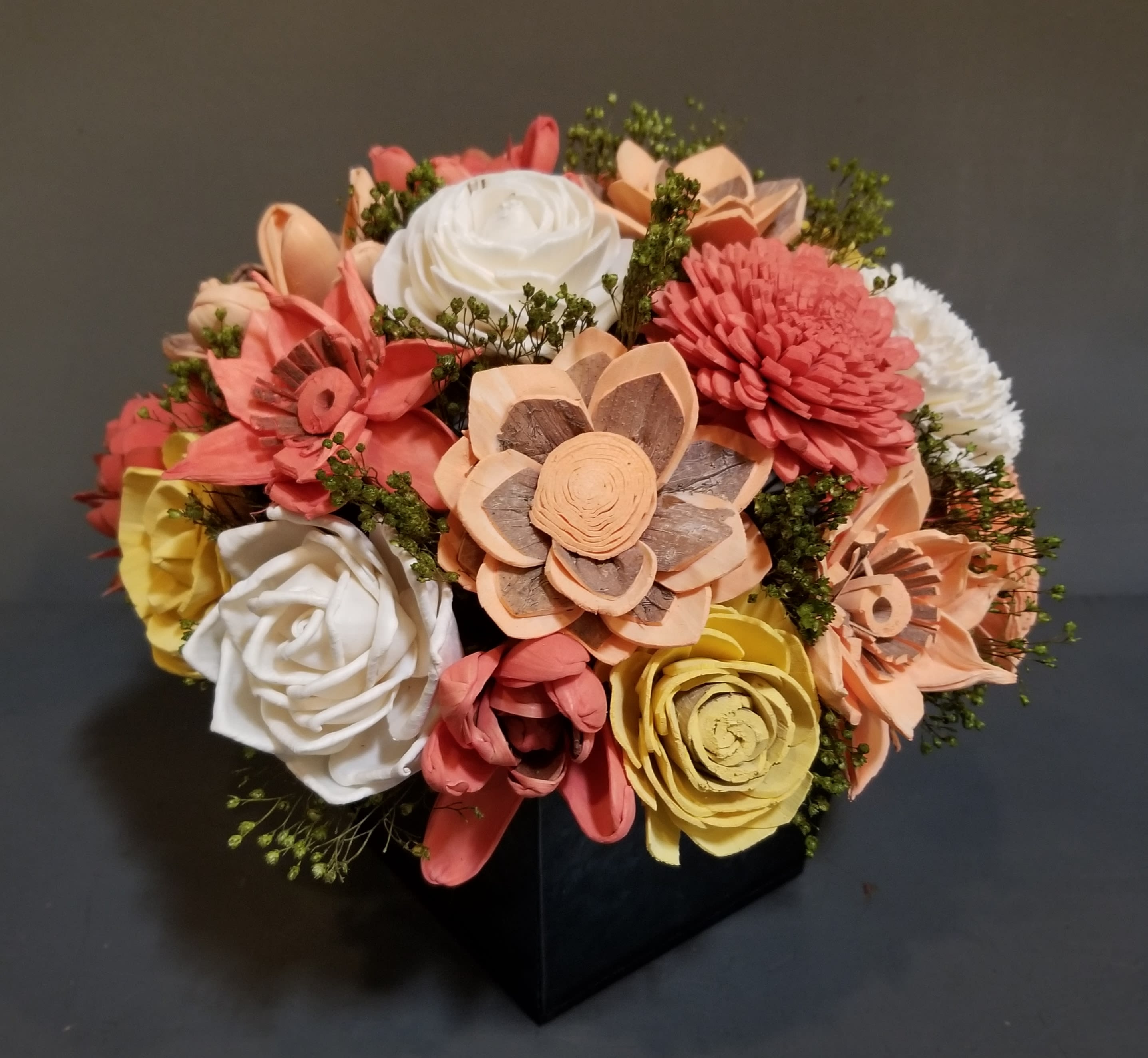 MinneSola Wooden Flower Centerpiece Endless Love by Candlelight Florist, Gifts & Flower Delivery