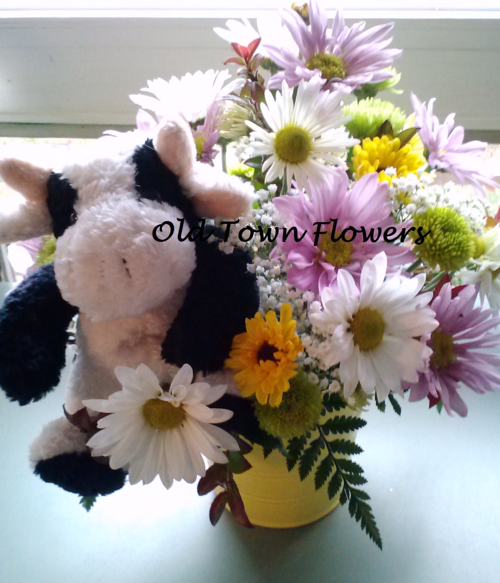 Flowers with stuffed animals store