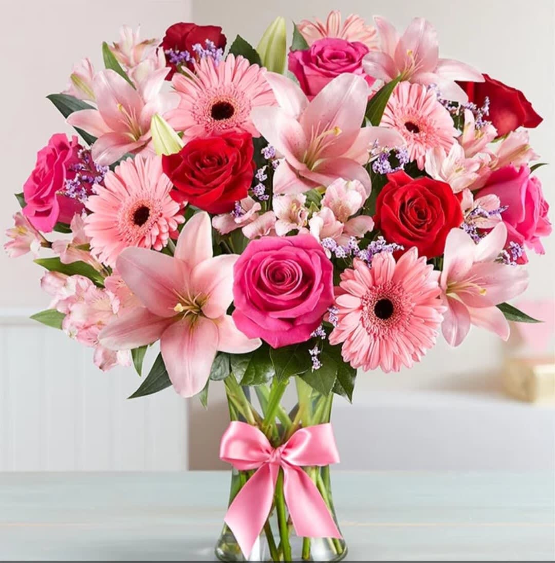 Field of Europe Romance  - Roses,gerbera daisy, stock,lily