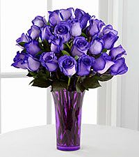 purple roses bouquet - purple roses