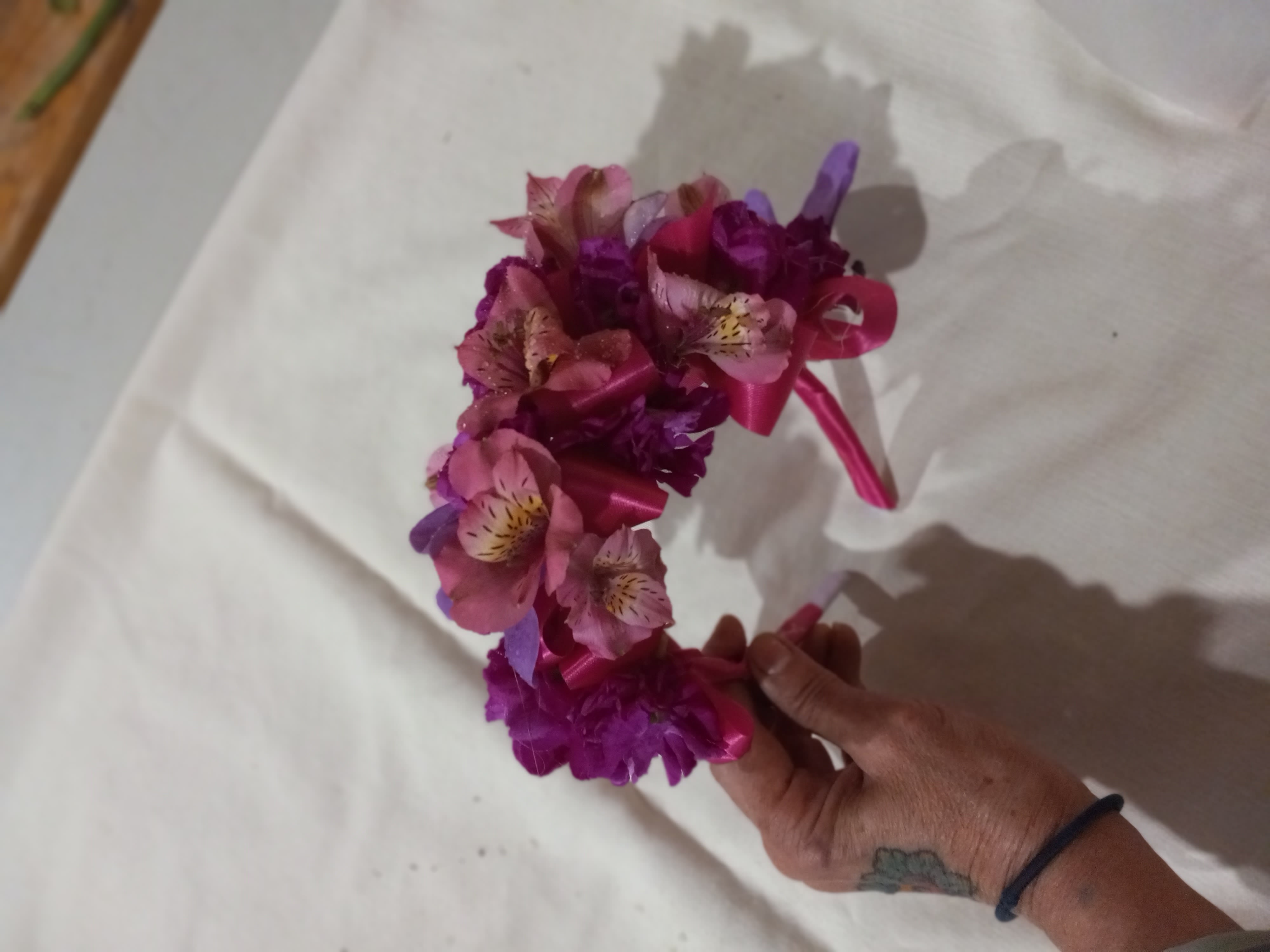 Teara - Floral crown makes bride or flower girl look royal by fare.